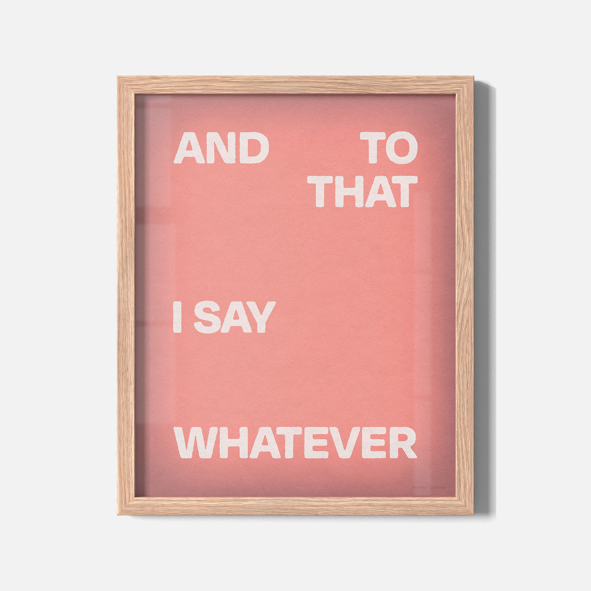 WHATEVER PRINT