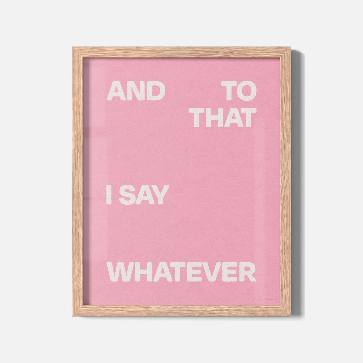 WHATEVER PRINT