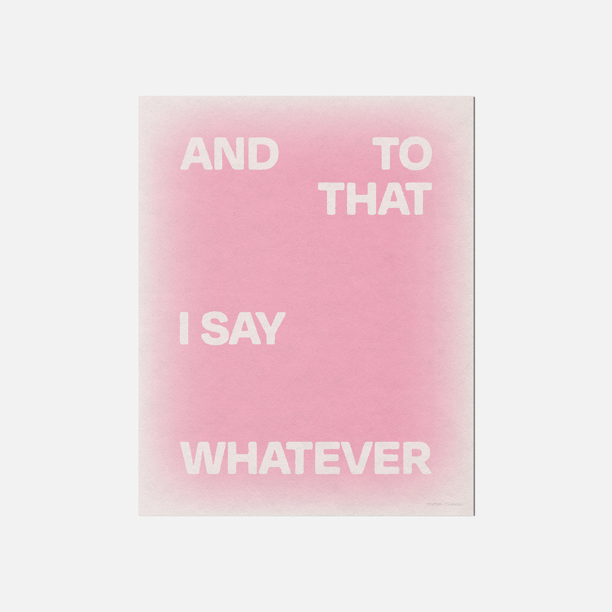 WHATEVER PRINT