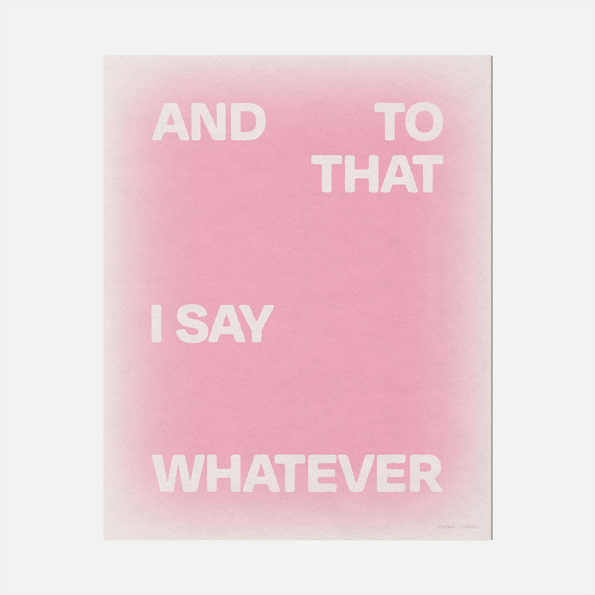 WHATEVER PRINT
