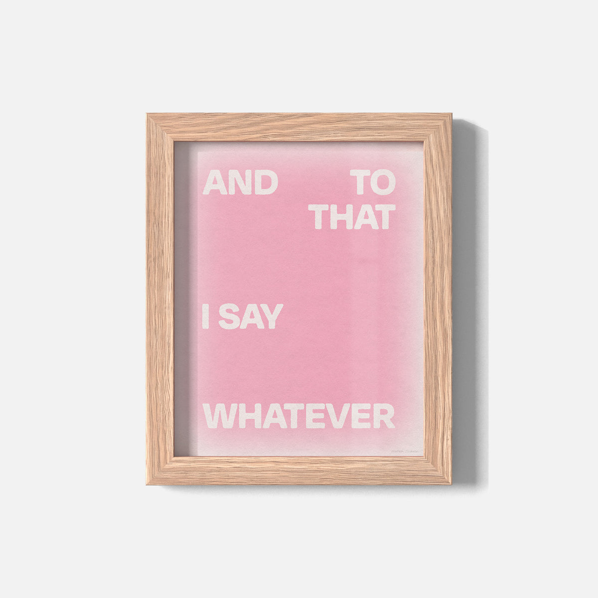 WHATEVER PRINT