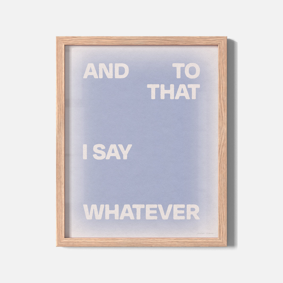 WHATEVER PRINT