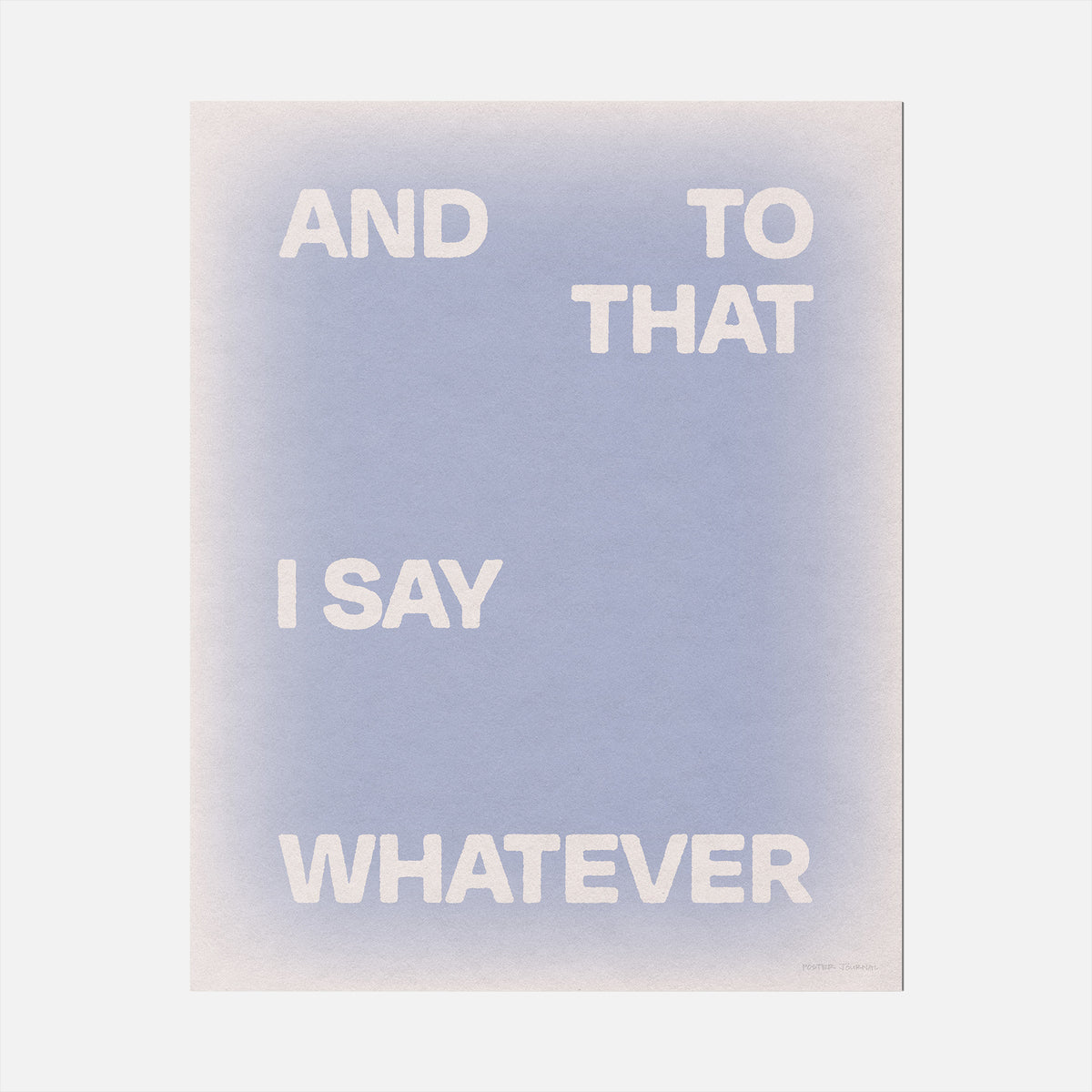 WHATEVER PRINT