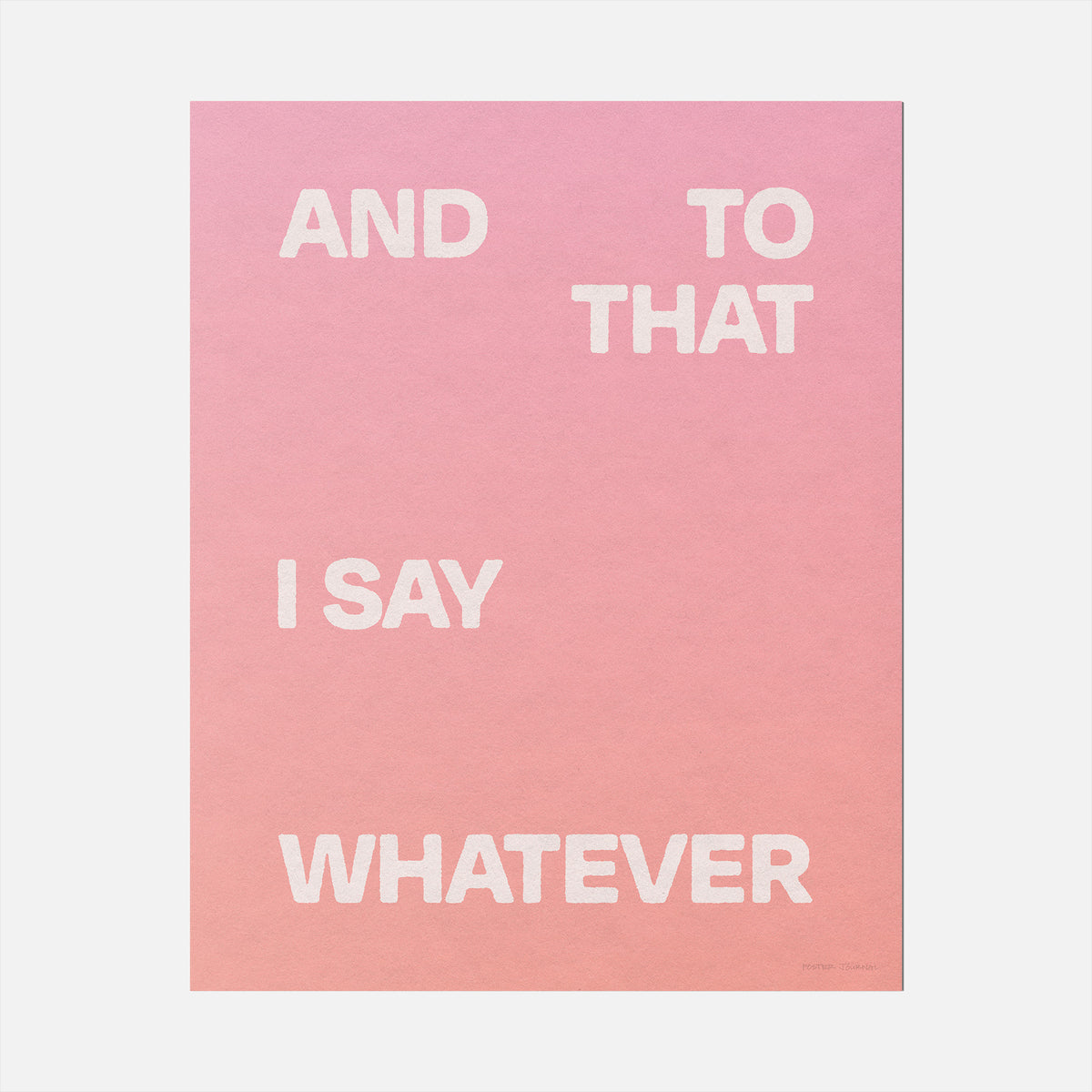 WHATEVER PRINT