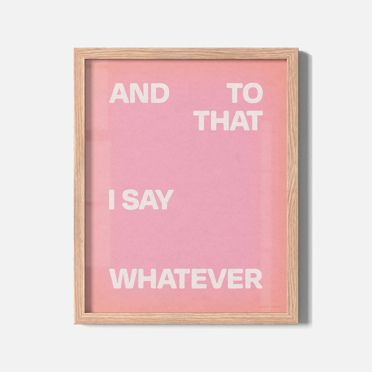 WHATEVER PRINT