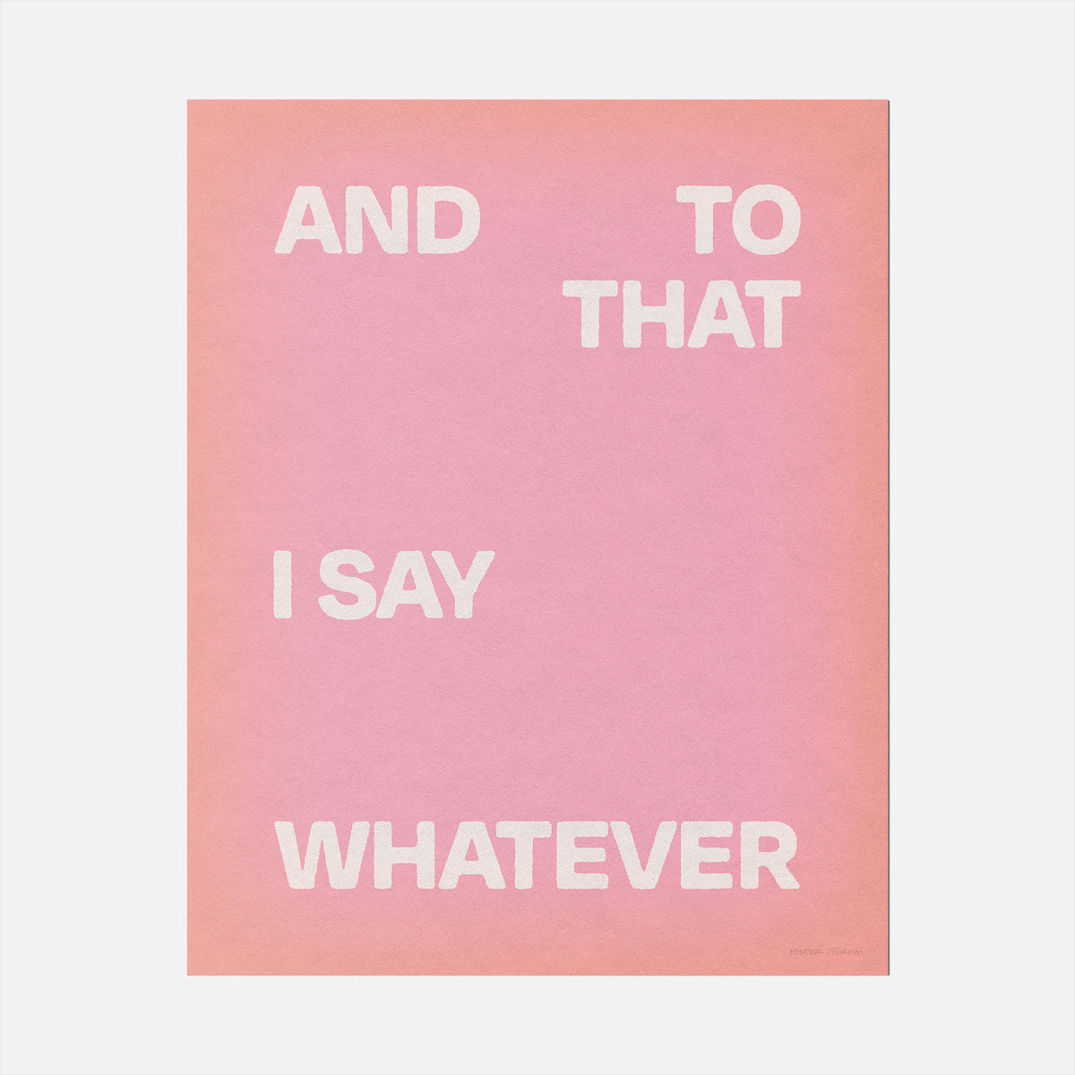 WHATEVER PRINT
