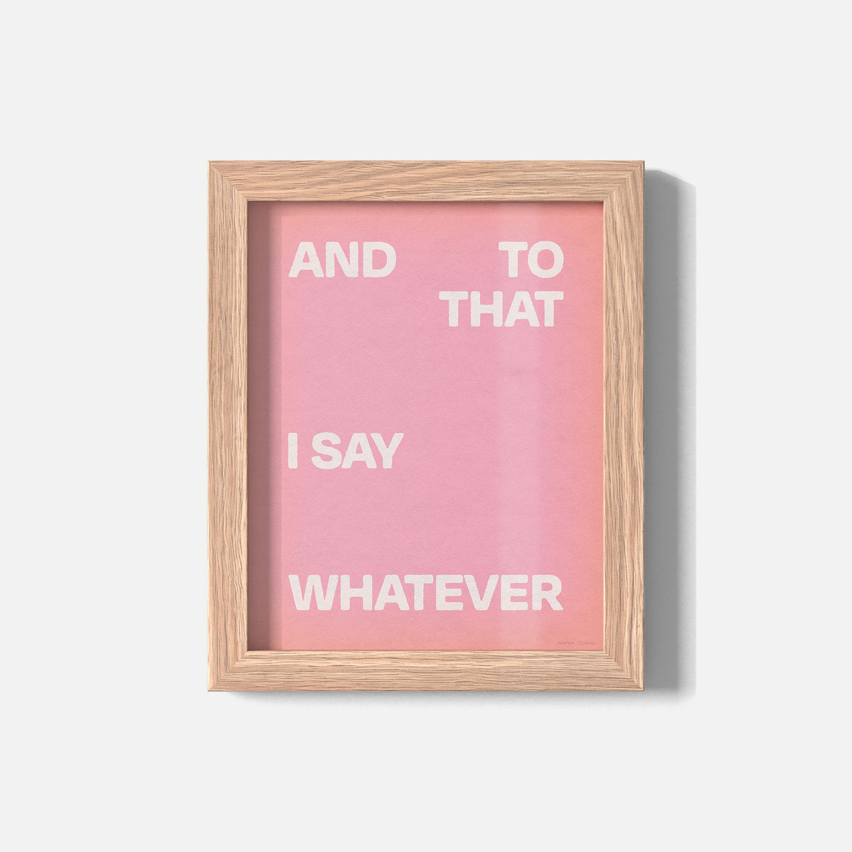 WHATEVER PRINT