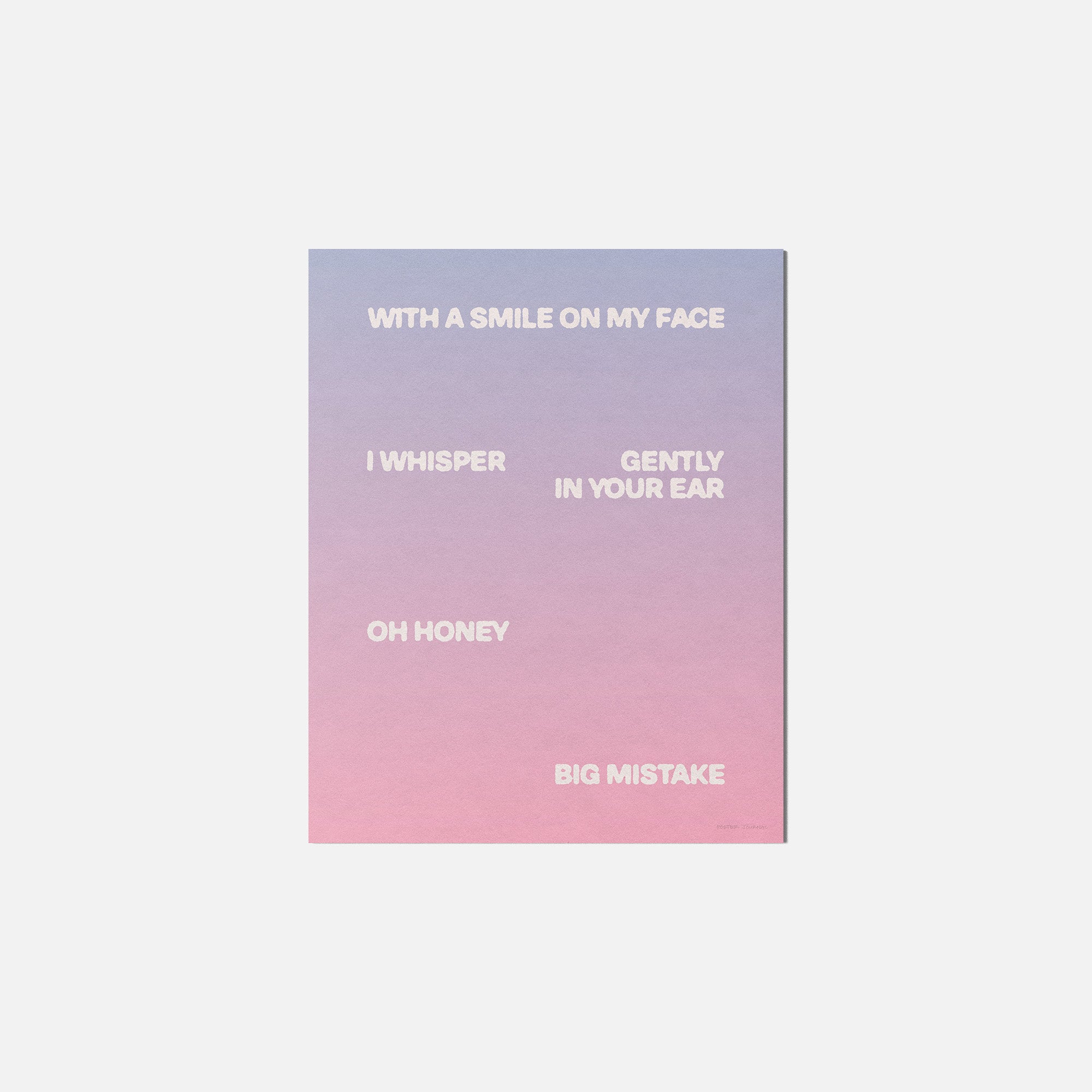 WHISPER PRINT