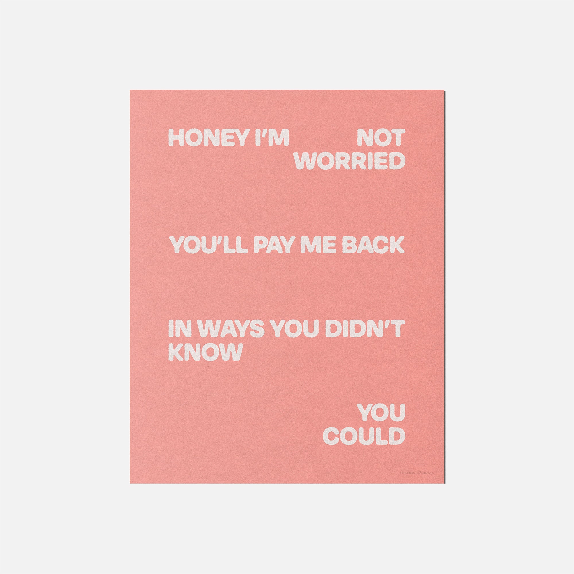 WORRIED PRINT