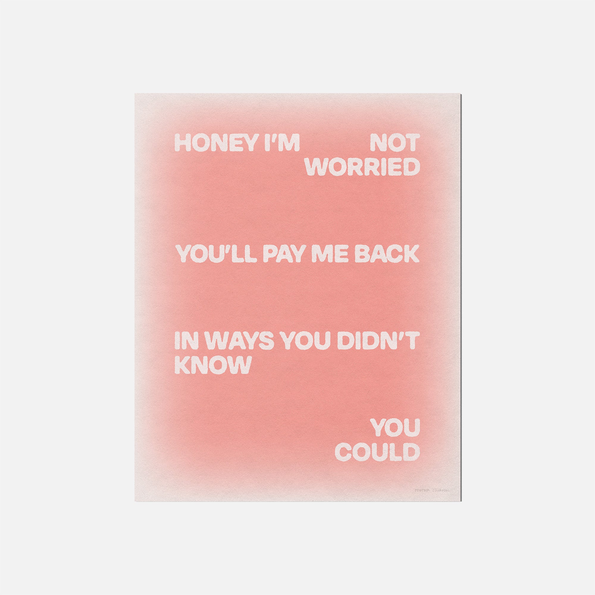 WORRIED PRINT