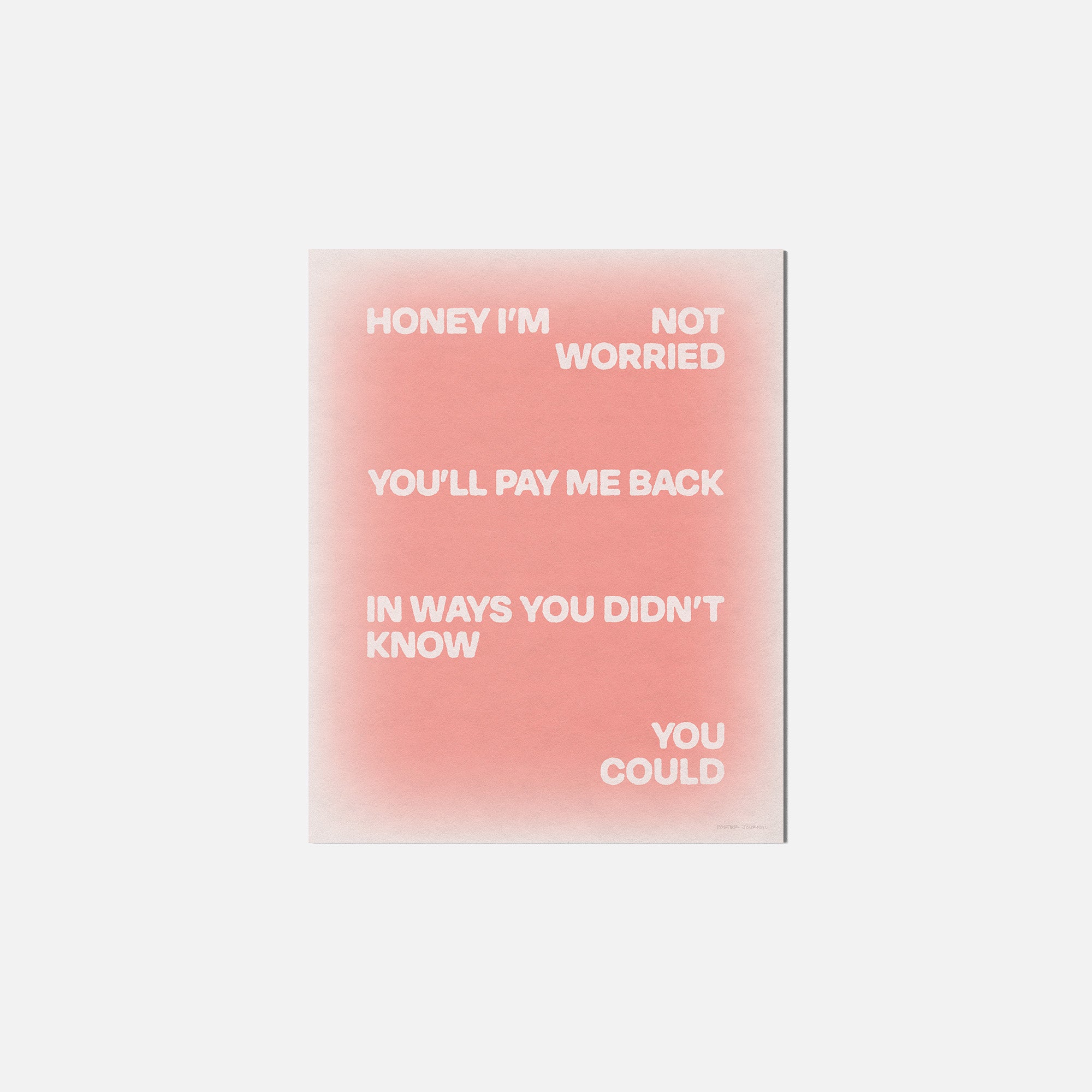 WORRIED PRINT