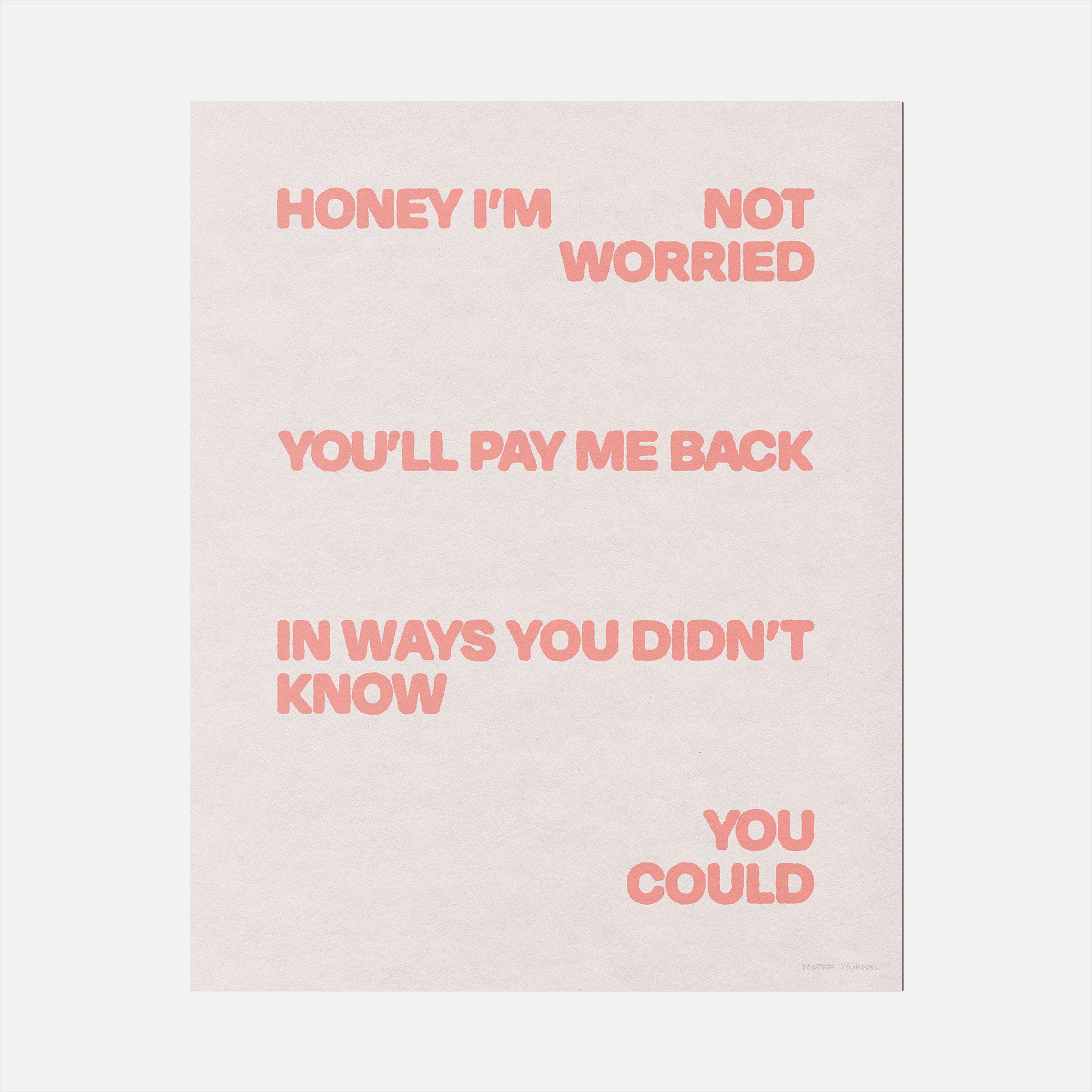 WORRIED PRINT