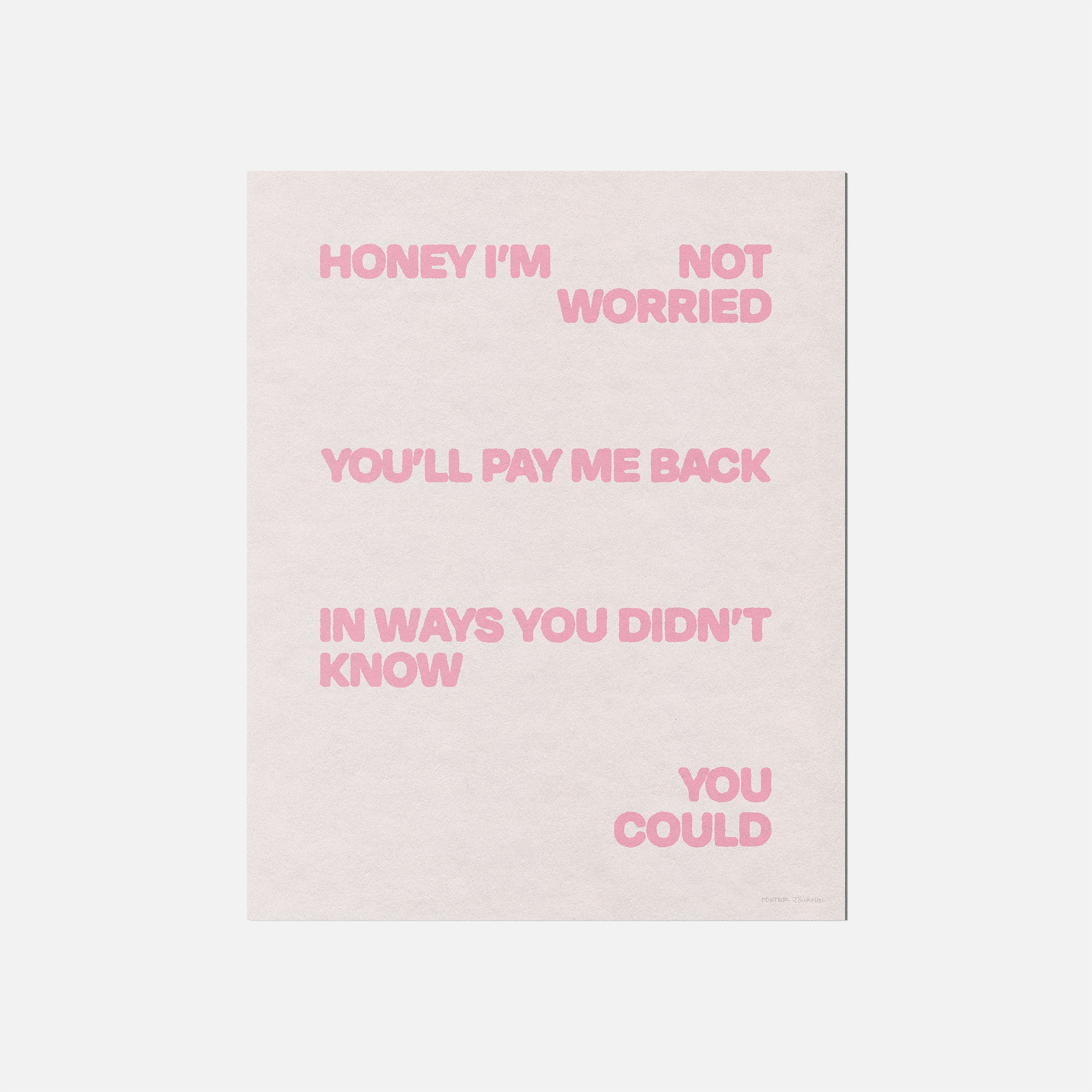 WORRIED PRINT