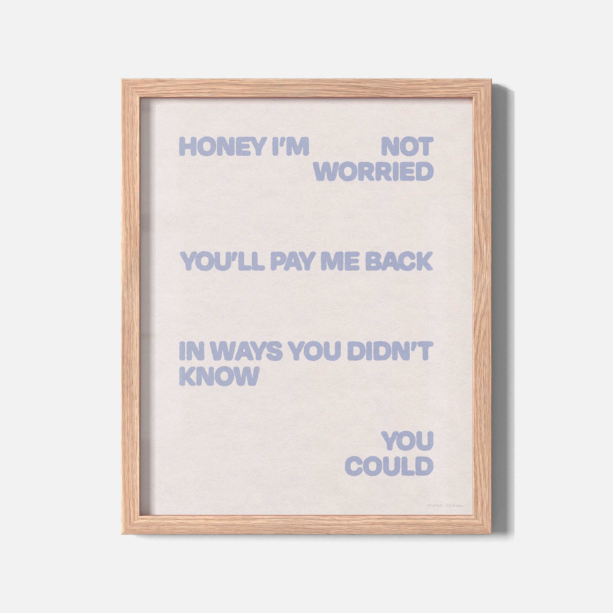 WORRIED PRINT