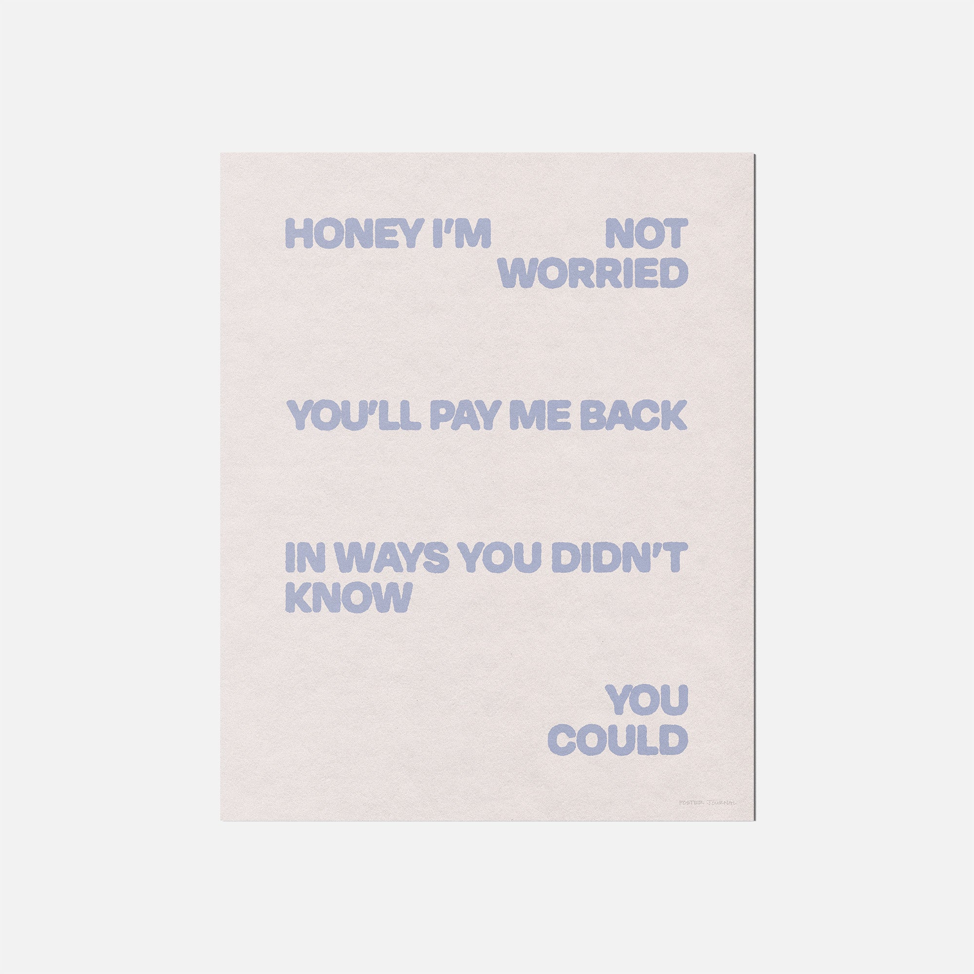 WORRIED PRINT