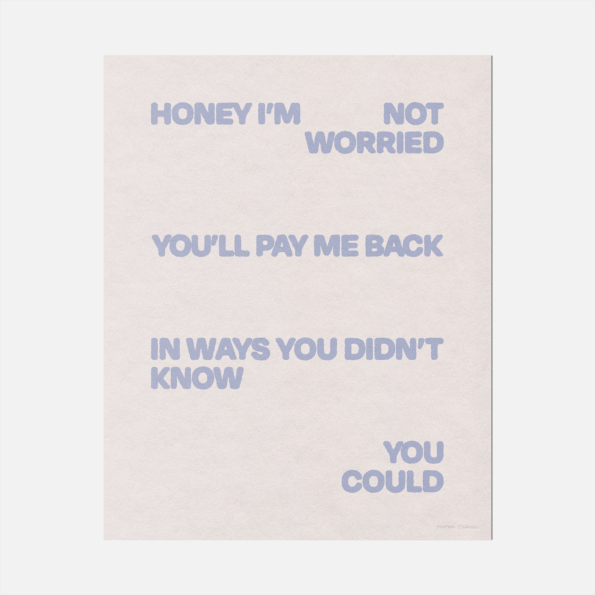 WORRIED PRINT