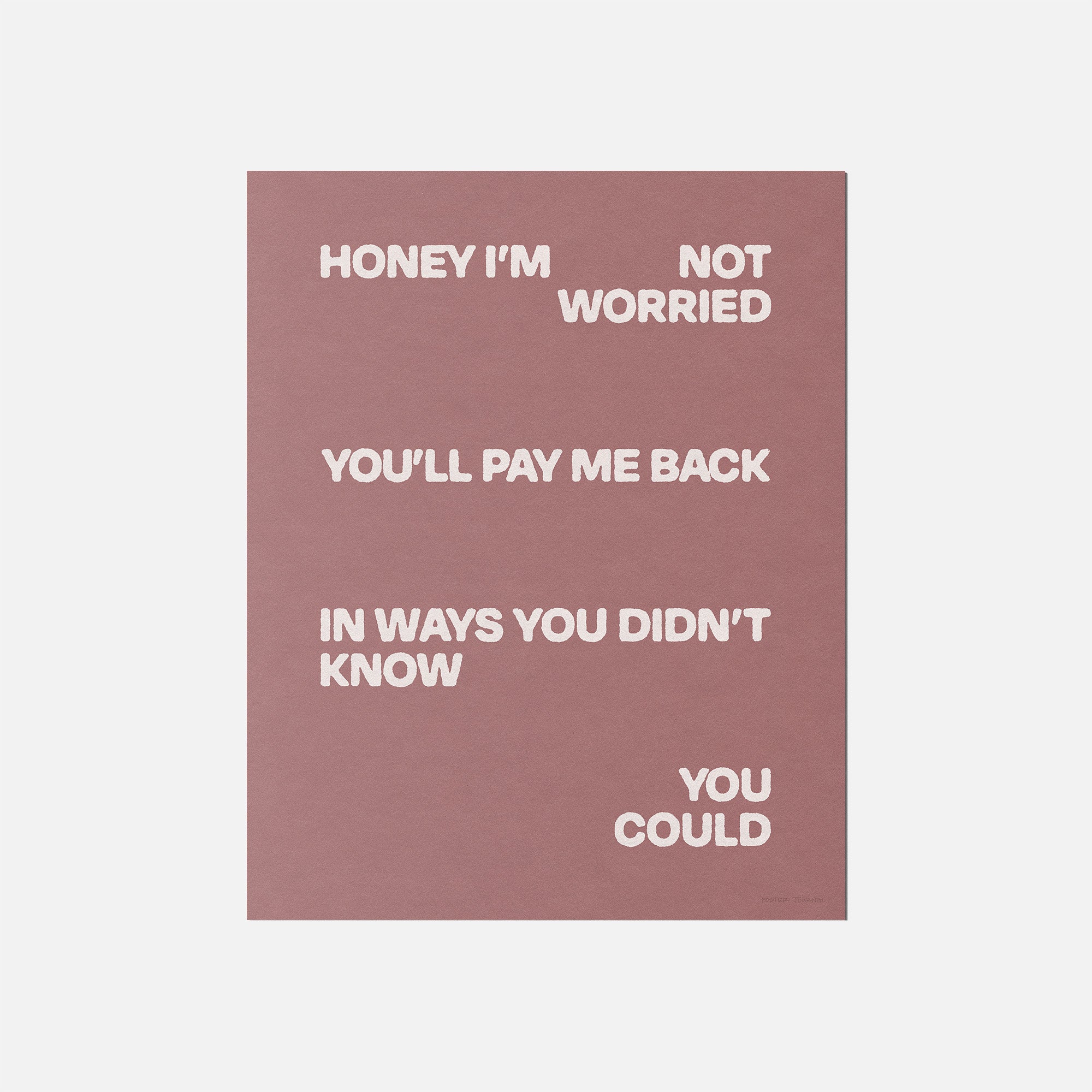 WORRIED PRINT