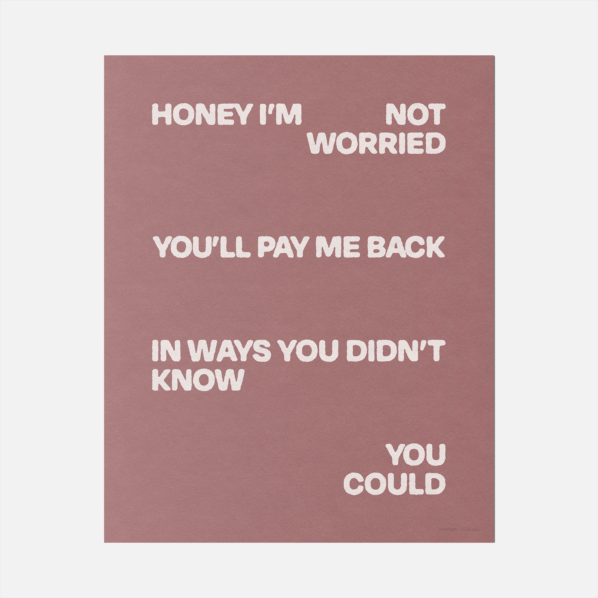 WORRIED PRINT