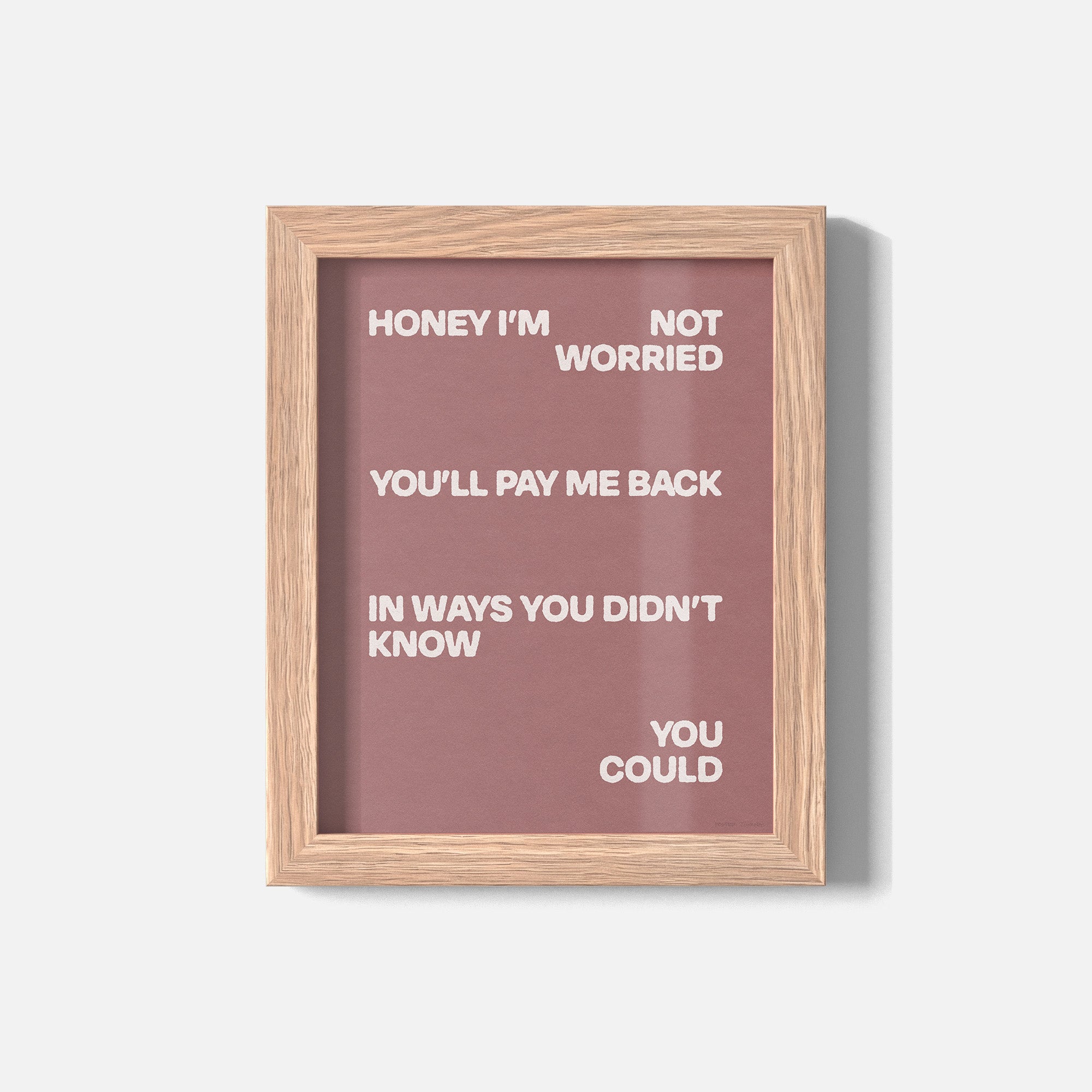 WORRIED PRINT
