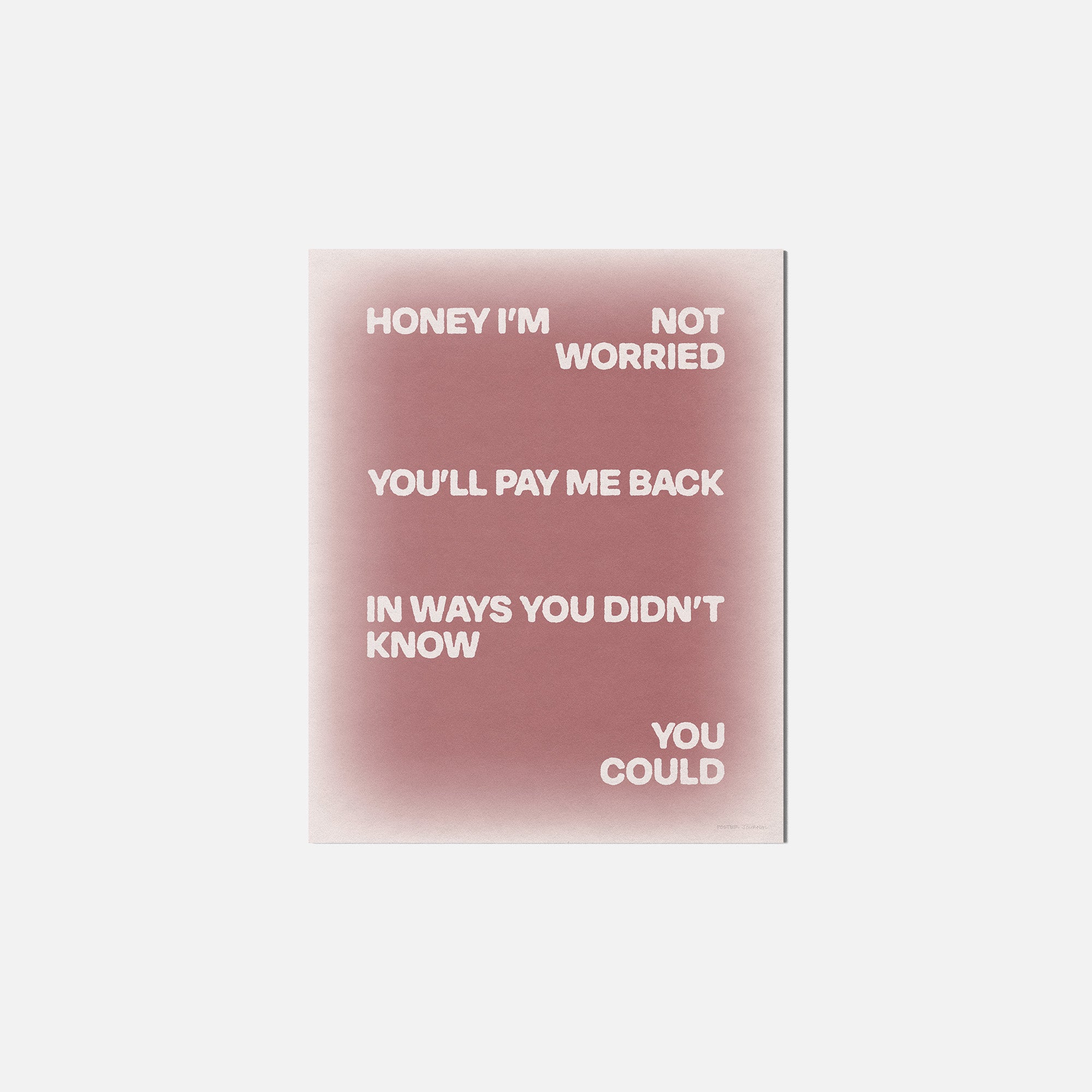 WORRIED PRINT