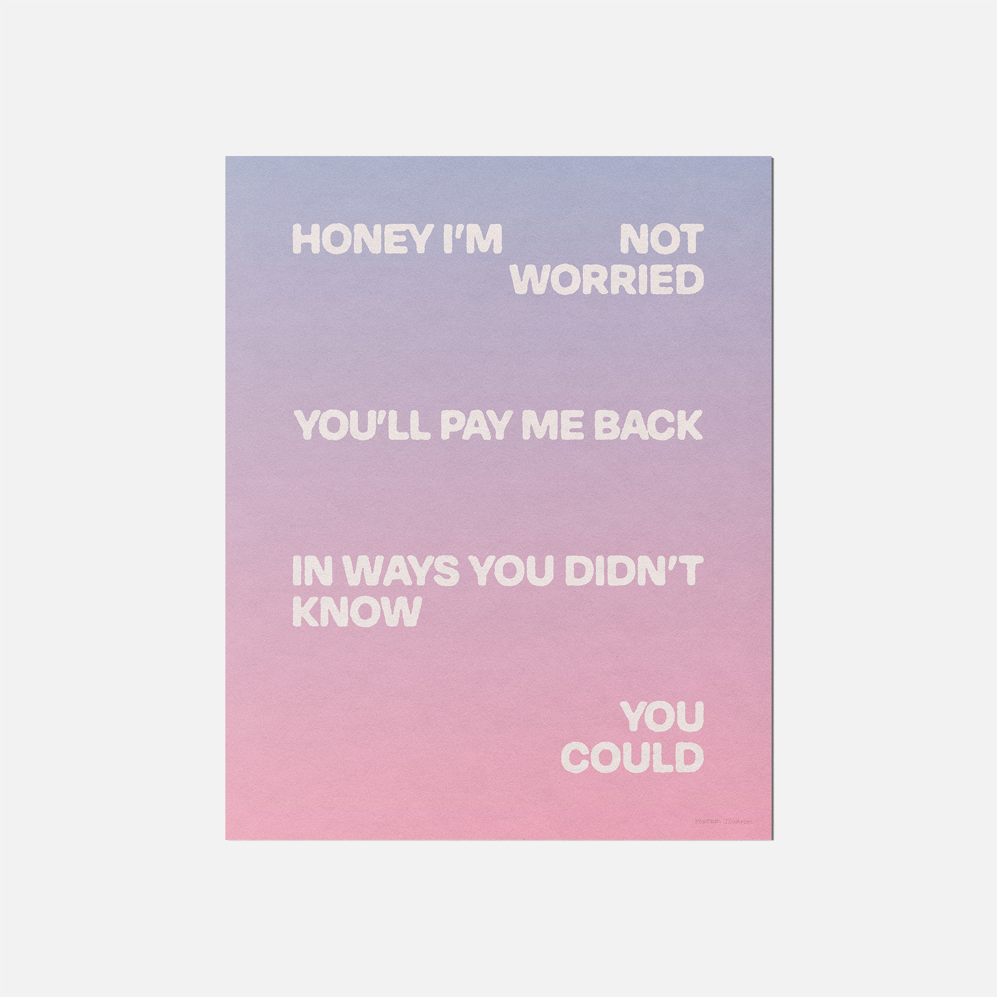 WORRIED PRINT