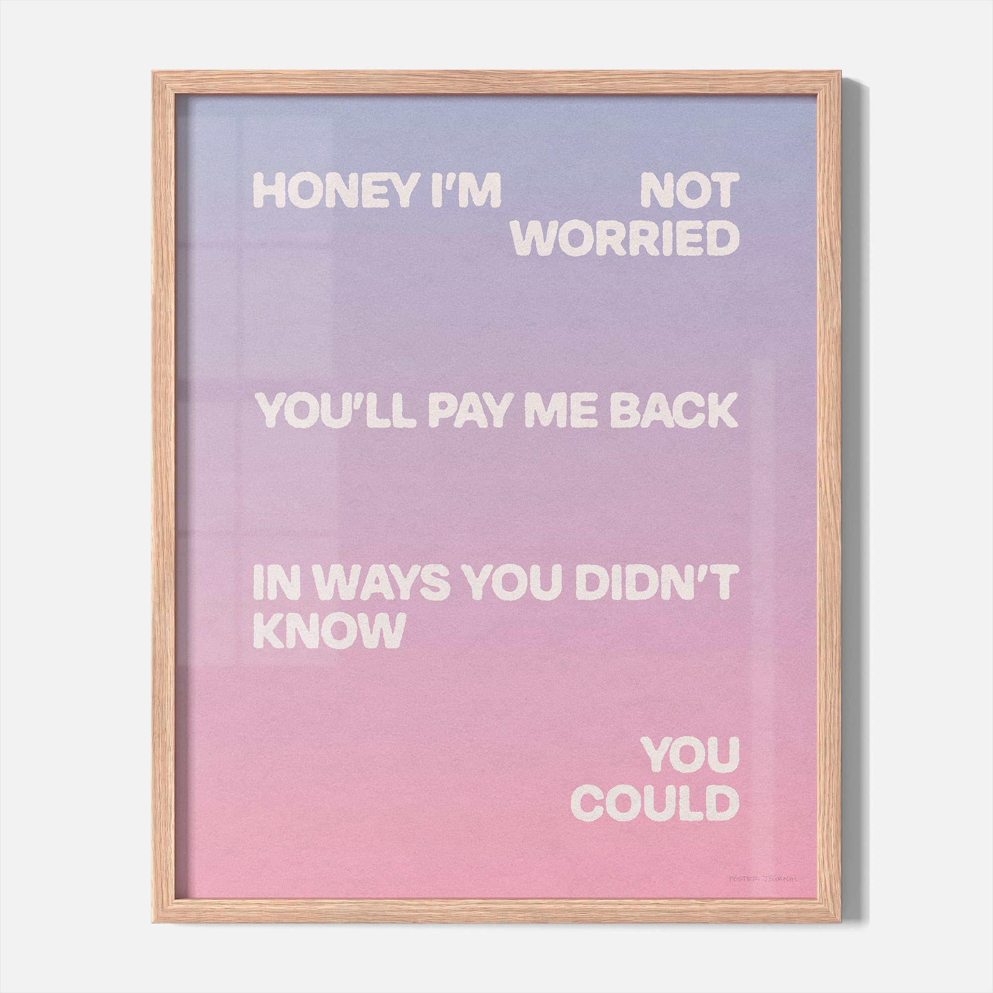 WORRIED PRINT
