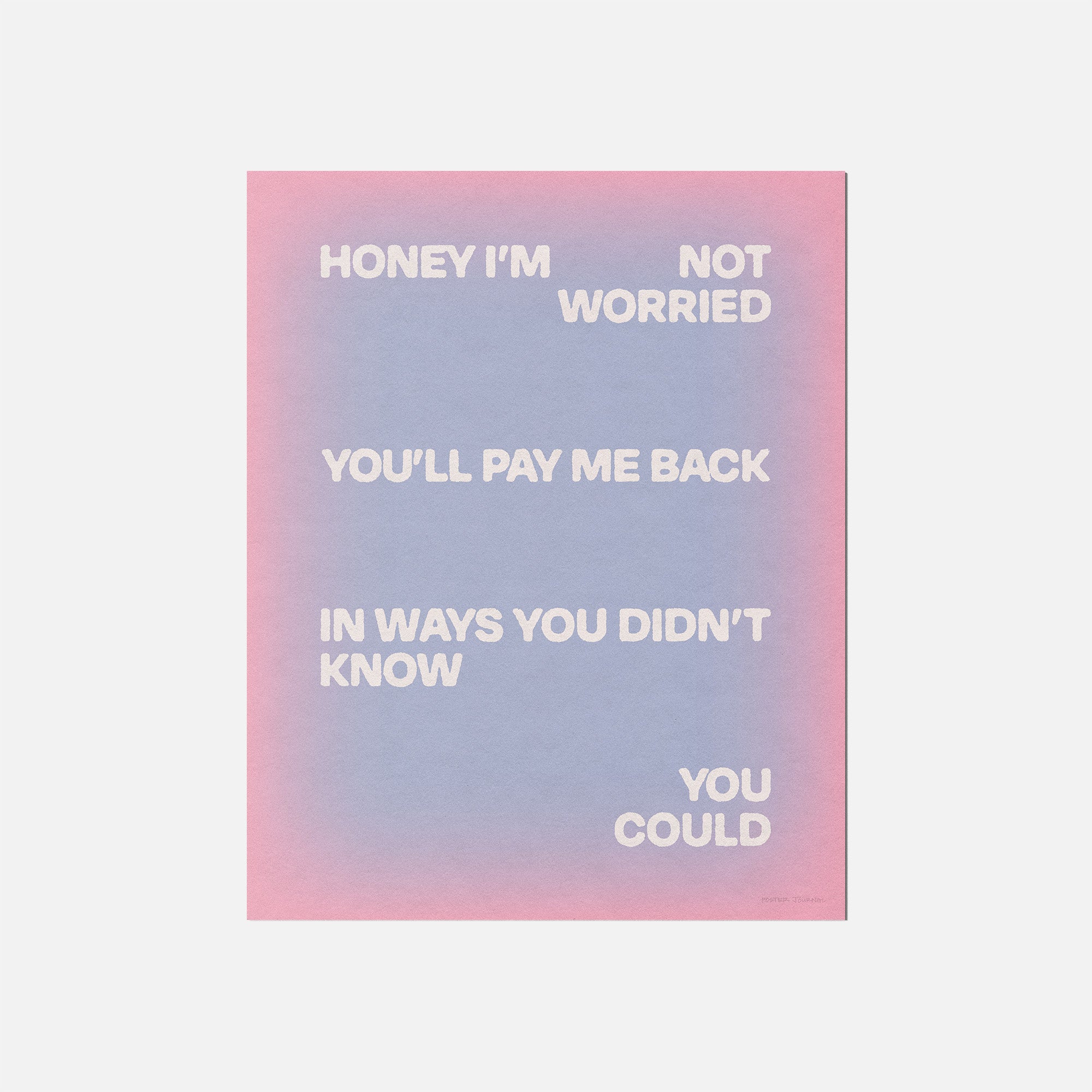 WORRIED PRINT