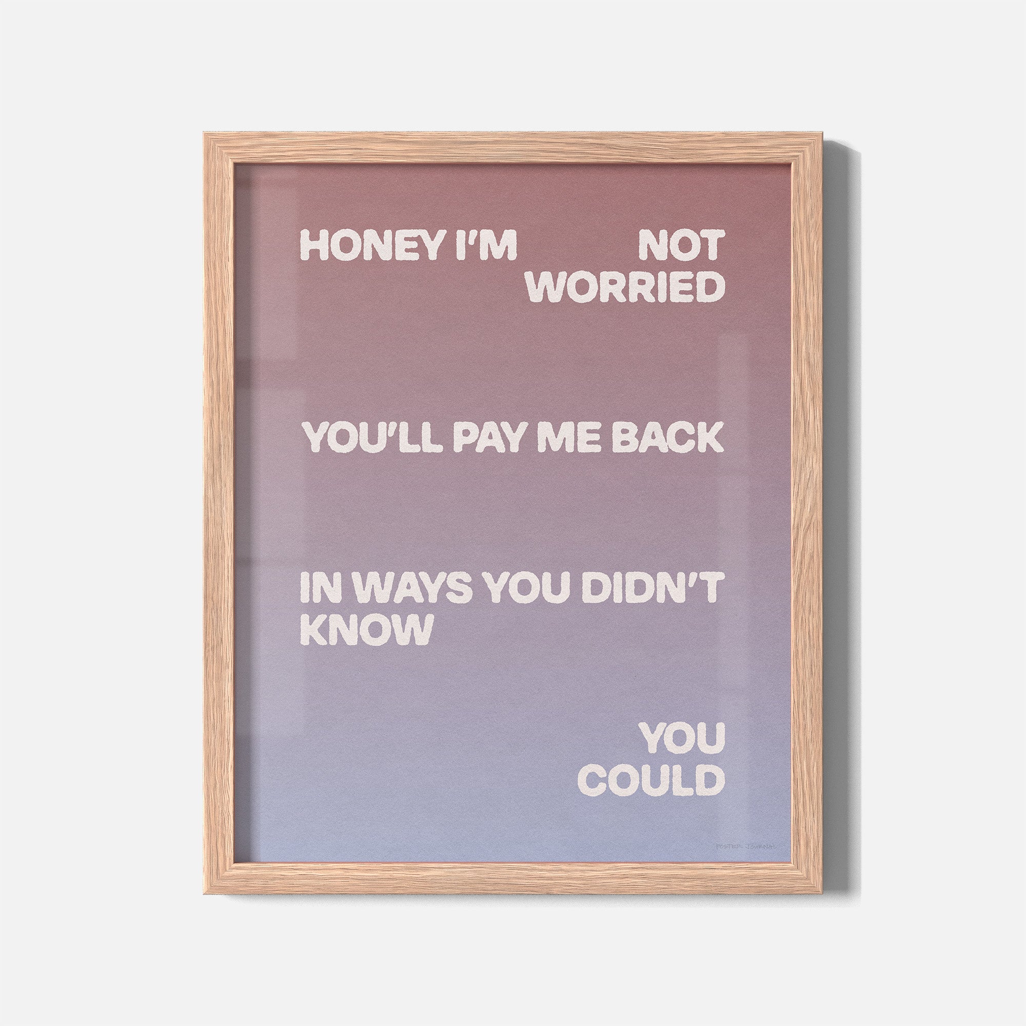 WORRIED PRINT