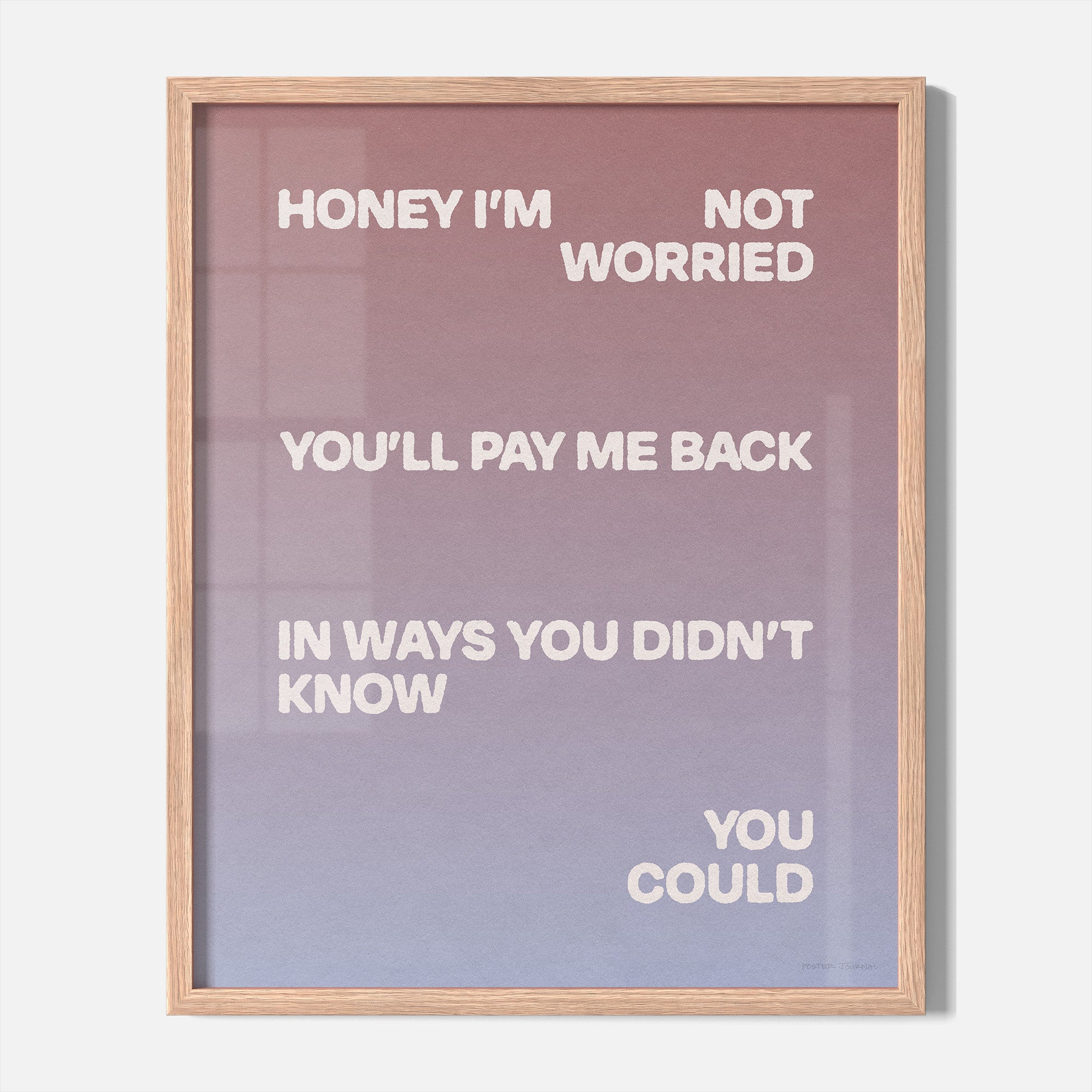 WORRIED PRINT