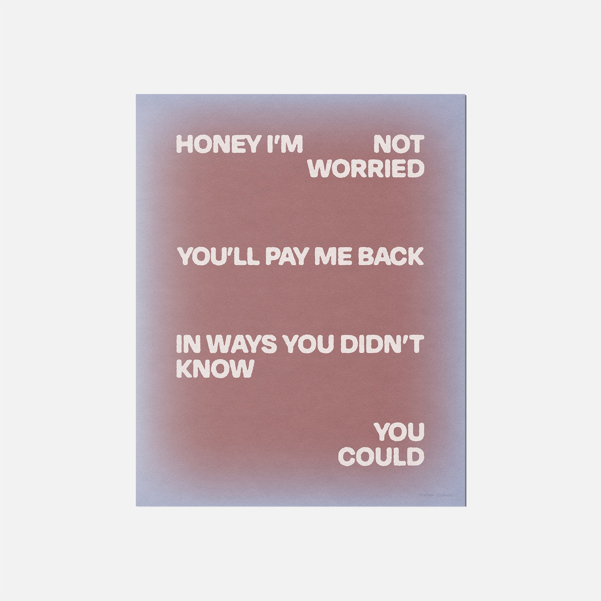 WORRIED PRINT
