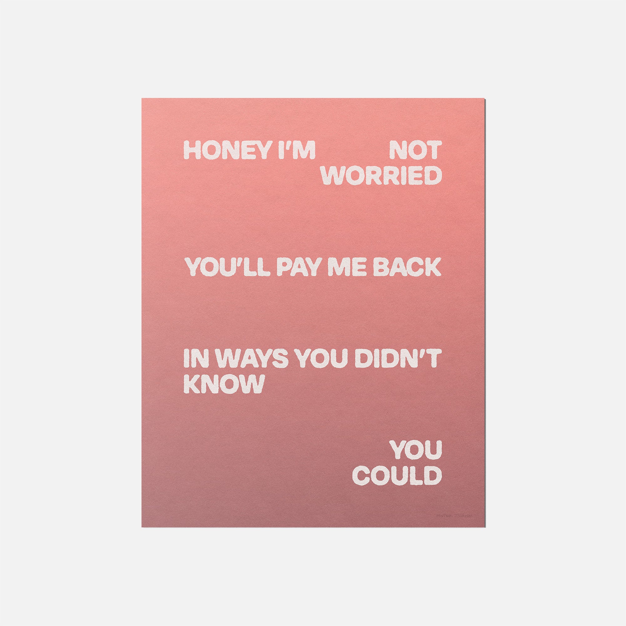 WORRIED PRINT