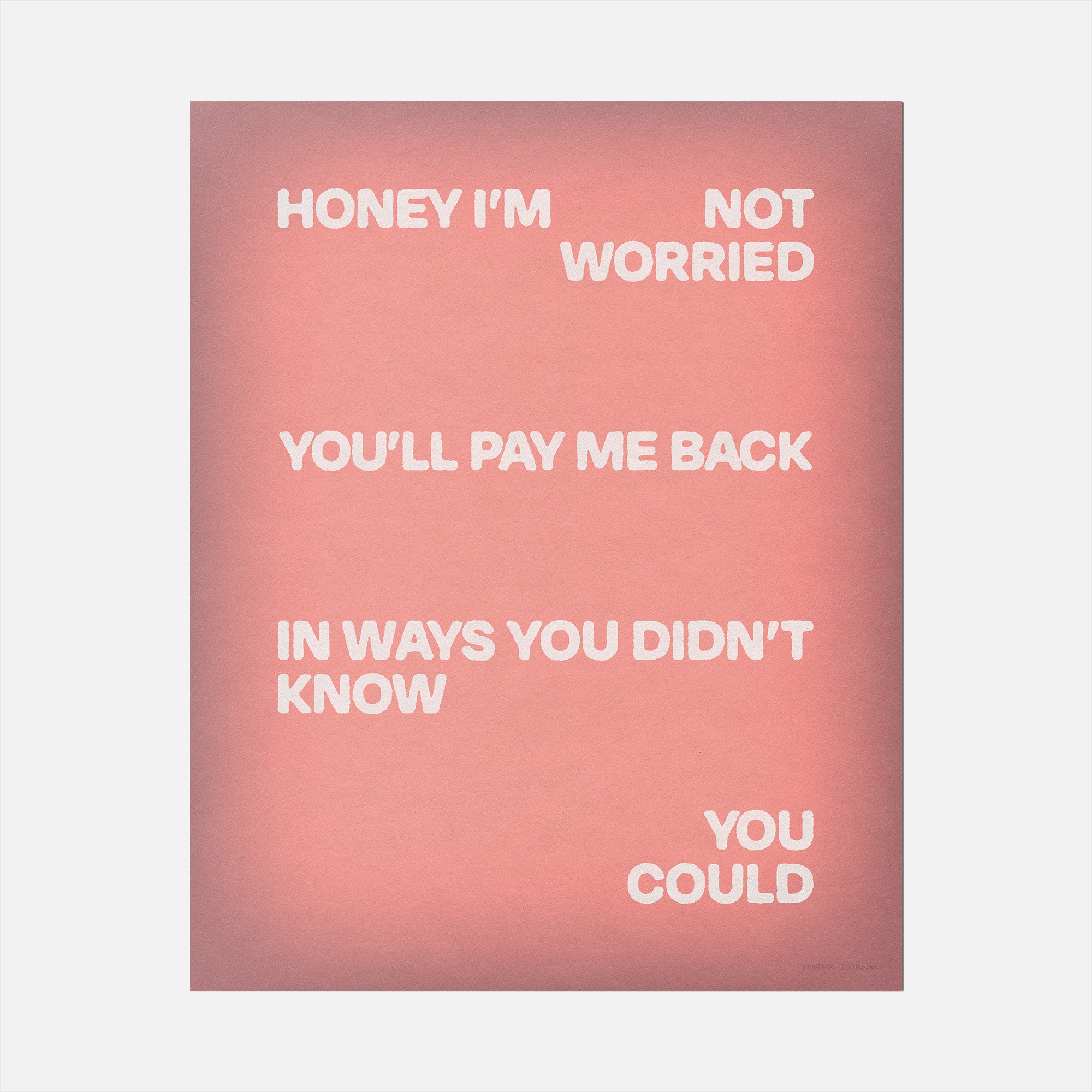 WORRIED PRINT