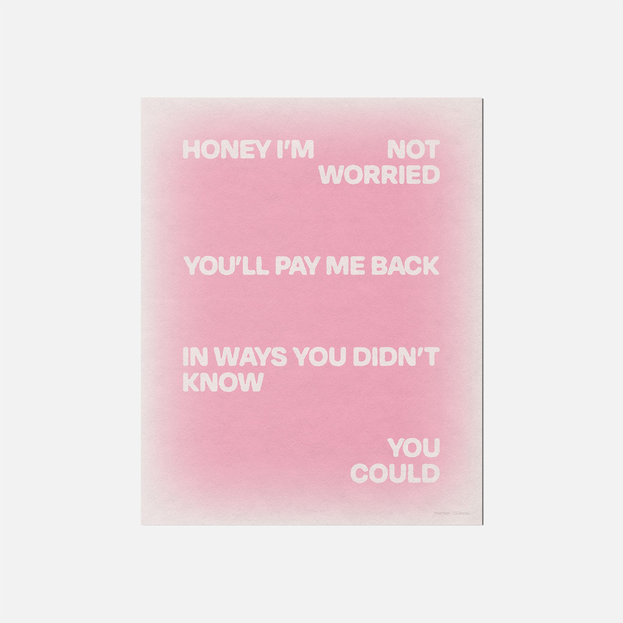 WORRIED PRINT