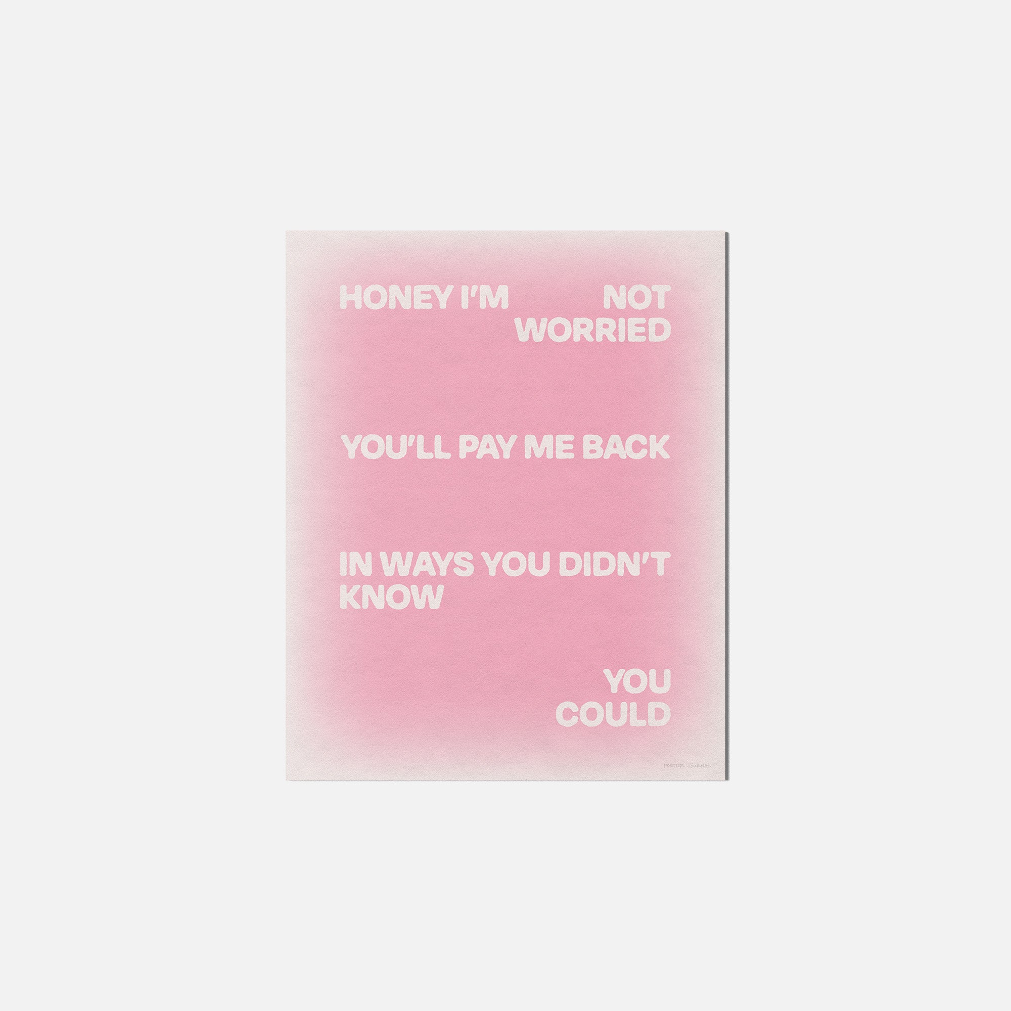 WORRIED PRINT