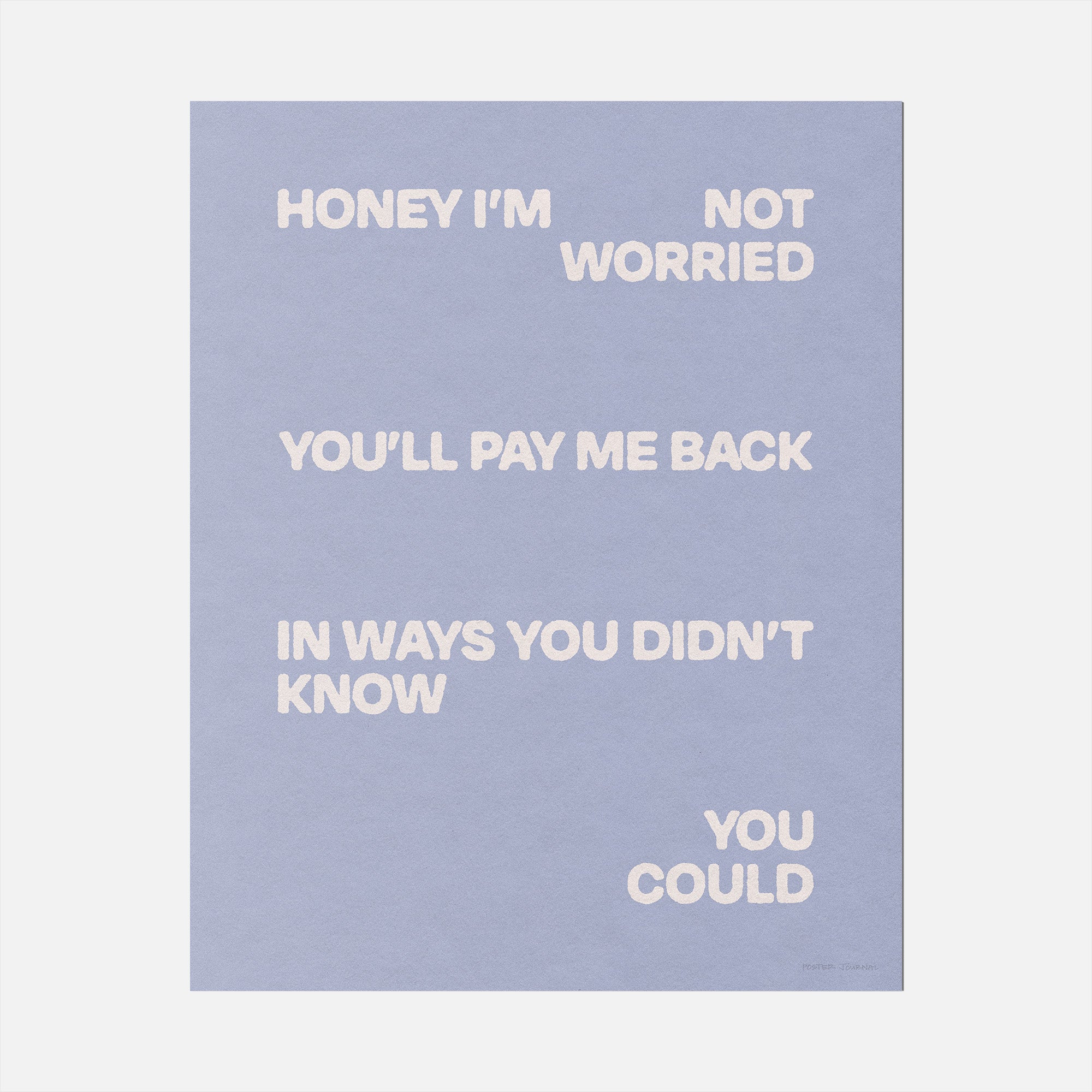 WORRIED PRINT