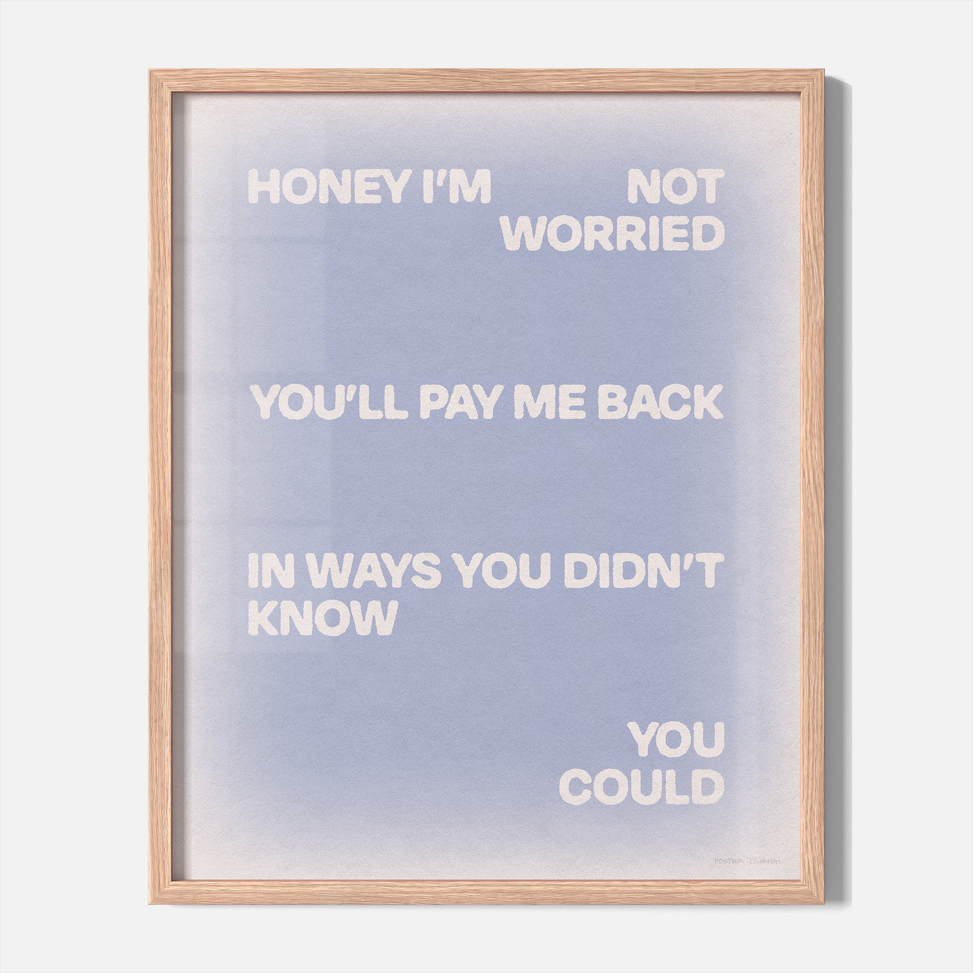 WORRIED PRINT