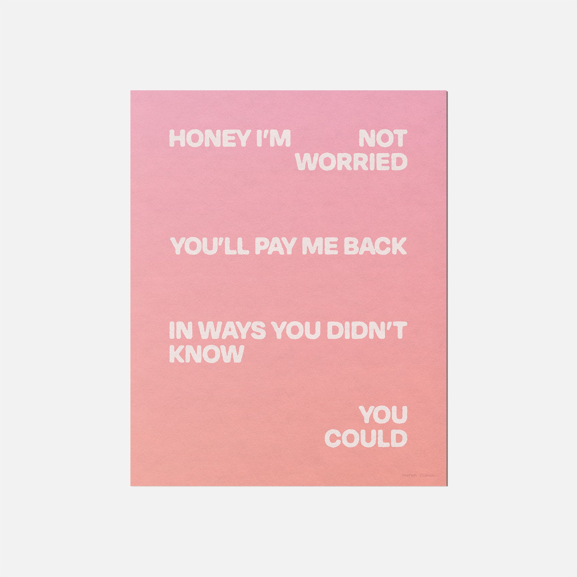 WORRIED PRINT