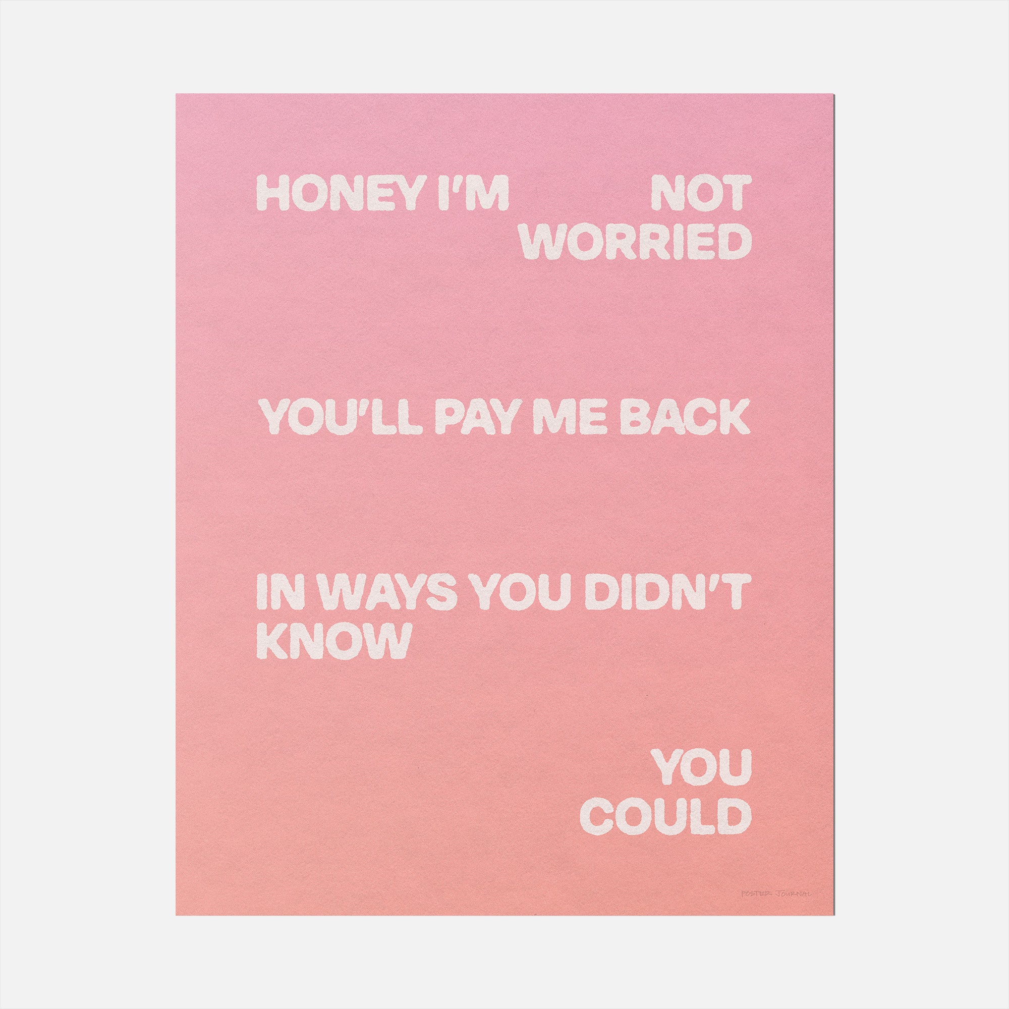 WORRIED PRINT