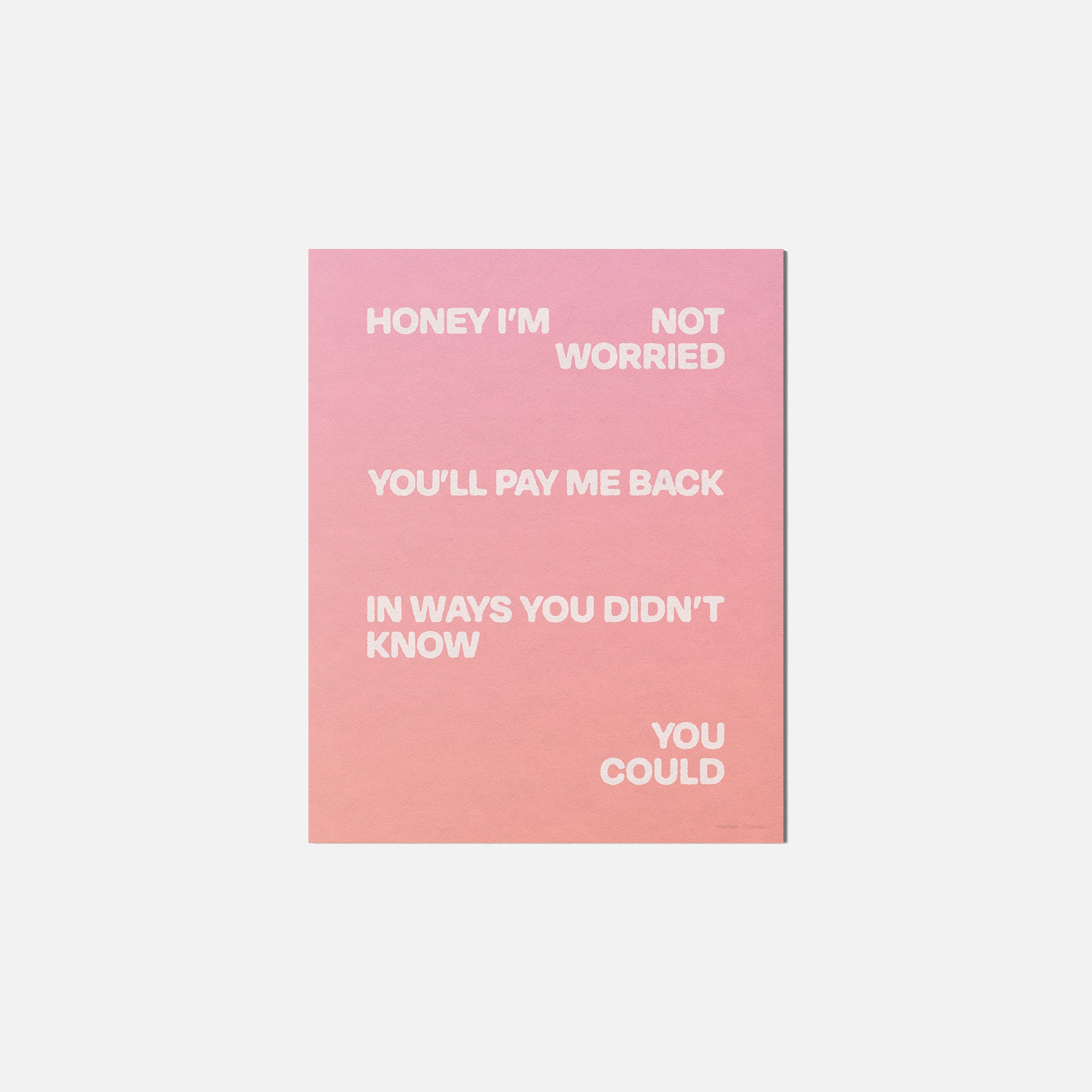 WORRIED PRINT