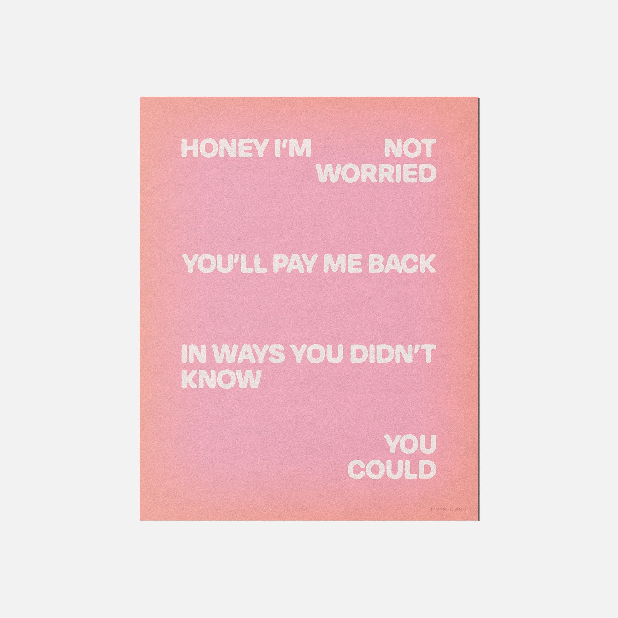 WORRIED PRINT