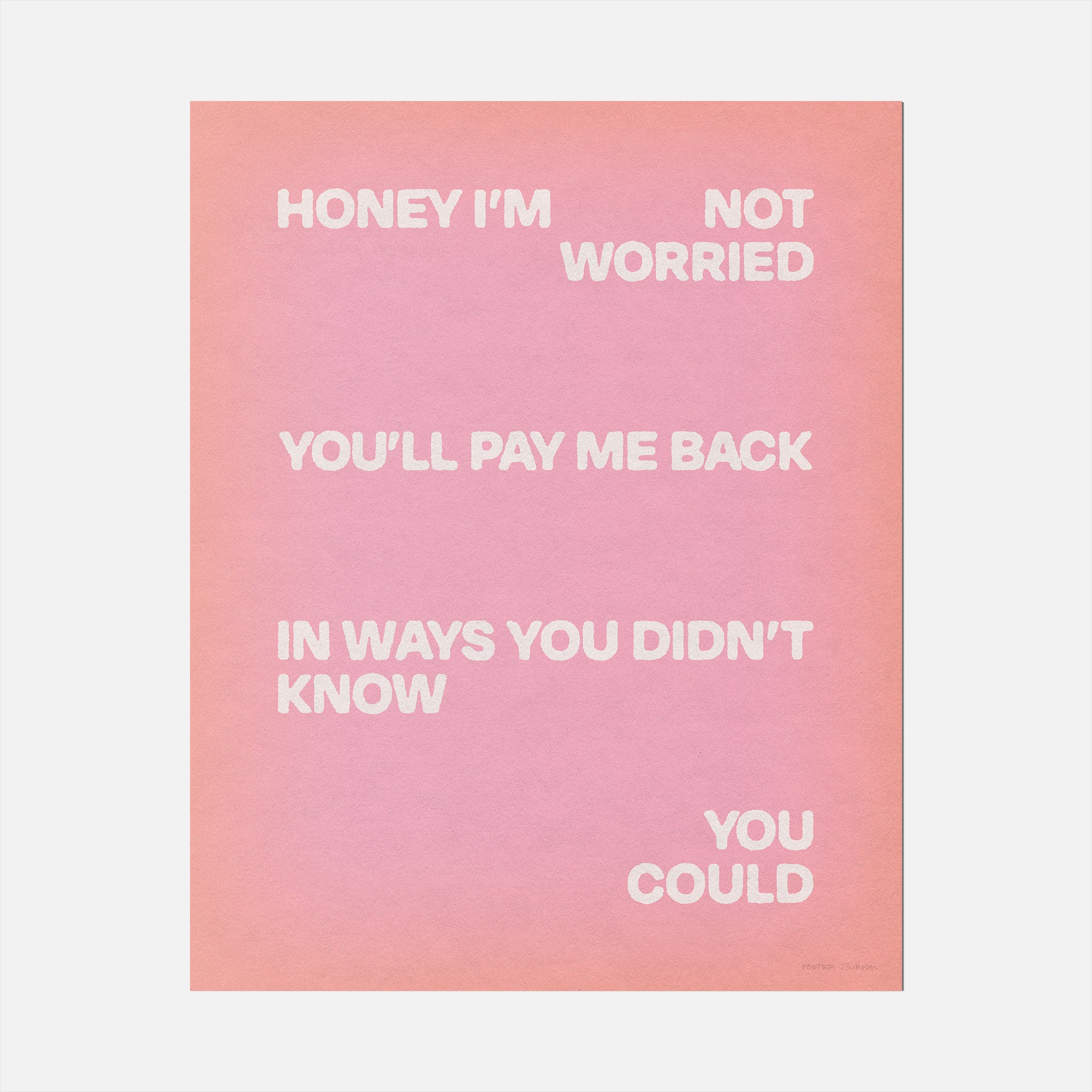 WORRIED PRINT