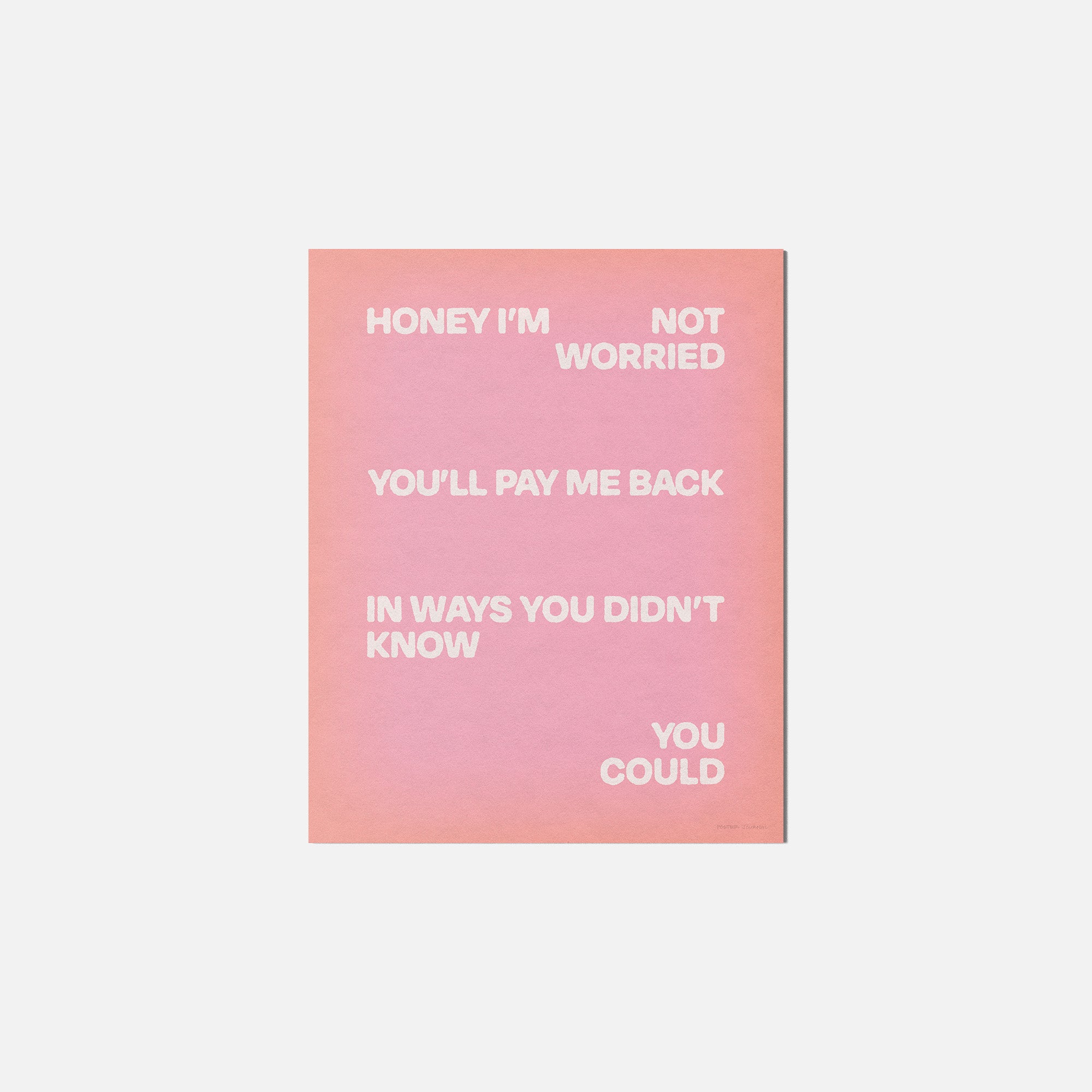 WORRIED PRINT