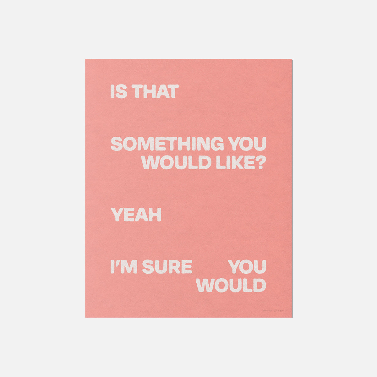 WOULD PRINT