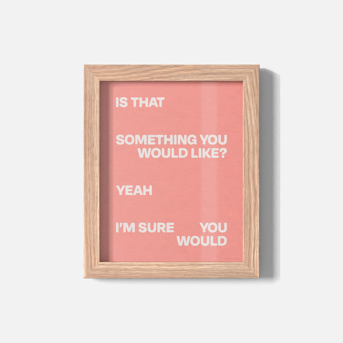 WOULD PRINT