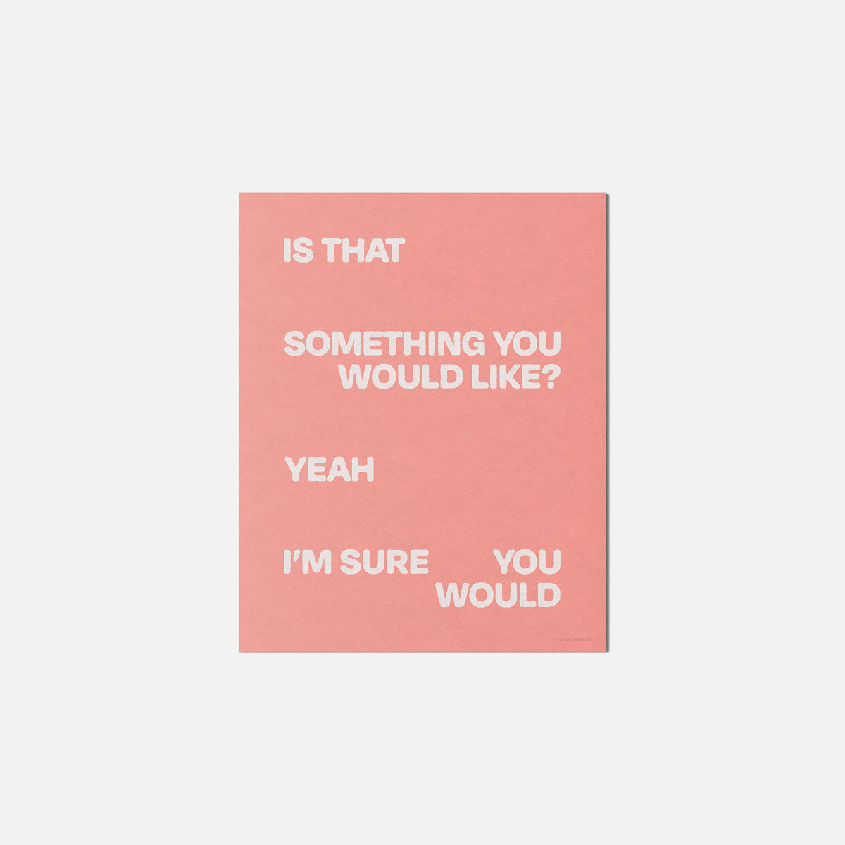 WOULD PRINT
