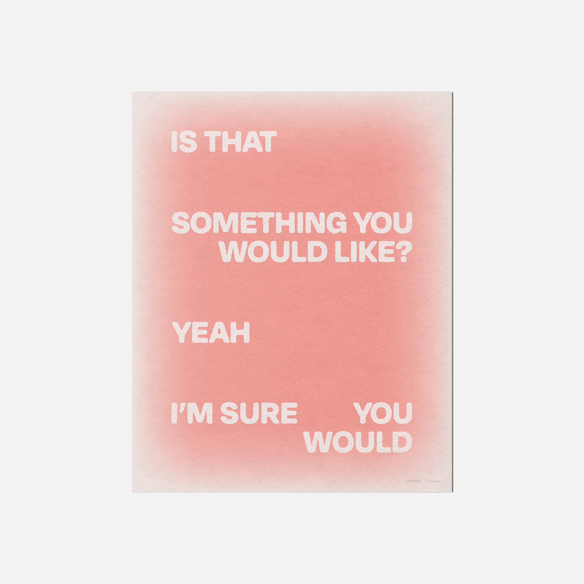 WOULD PRINT