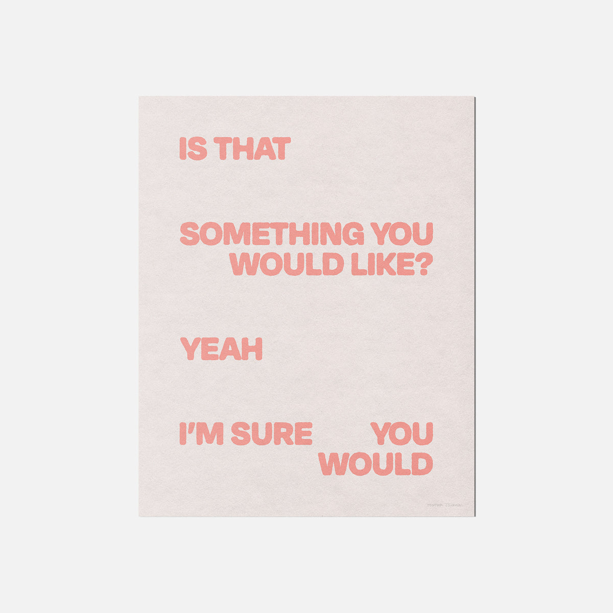 WOULD PRINT