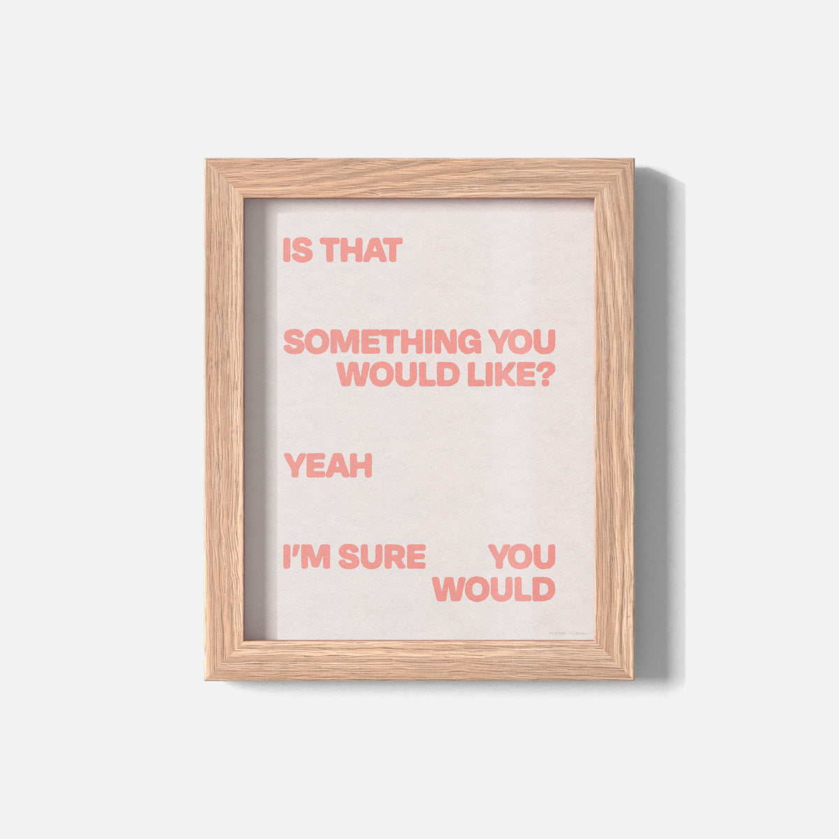 WOULD PRINT