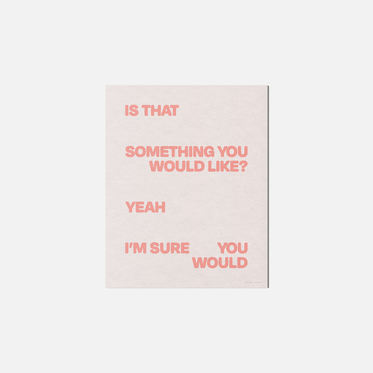 WOULD PRINT