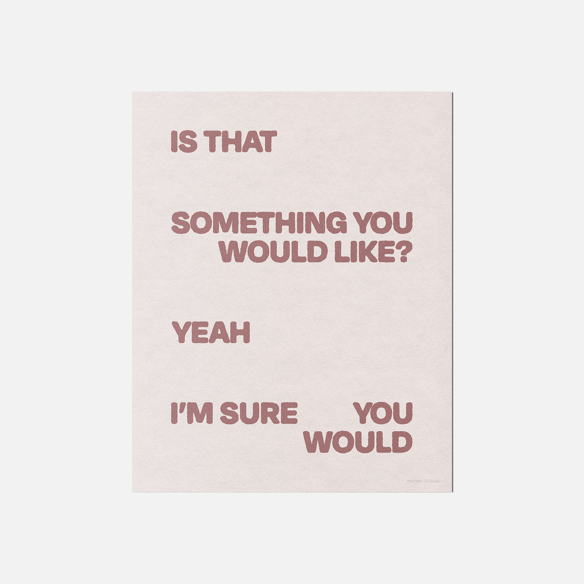 WOULD PRINT